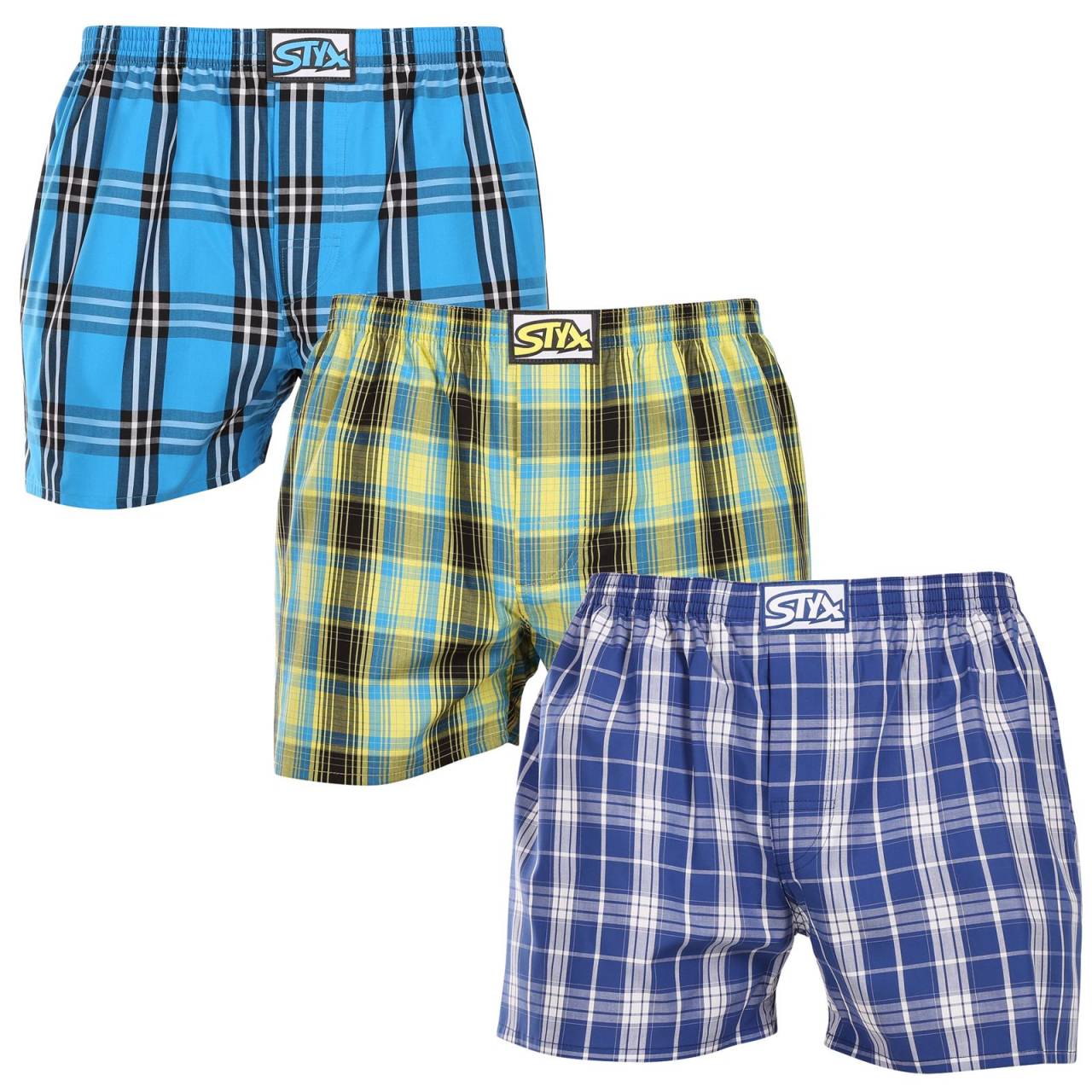 3PACK Caleçons homme Styx caoutchouc classique multicolore (3A102130) XL.
Short en coton coloré pour un confort quotidien
Le short Styx pour homme est fabriqué en 100 % coton.
La marque tchèque Styx offre plaisir et qualité supérieure
Les sous-vêtements Styx sont particulièrement appréciés par ceux pour qui l'individualité est importante.