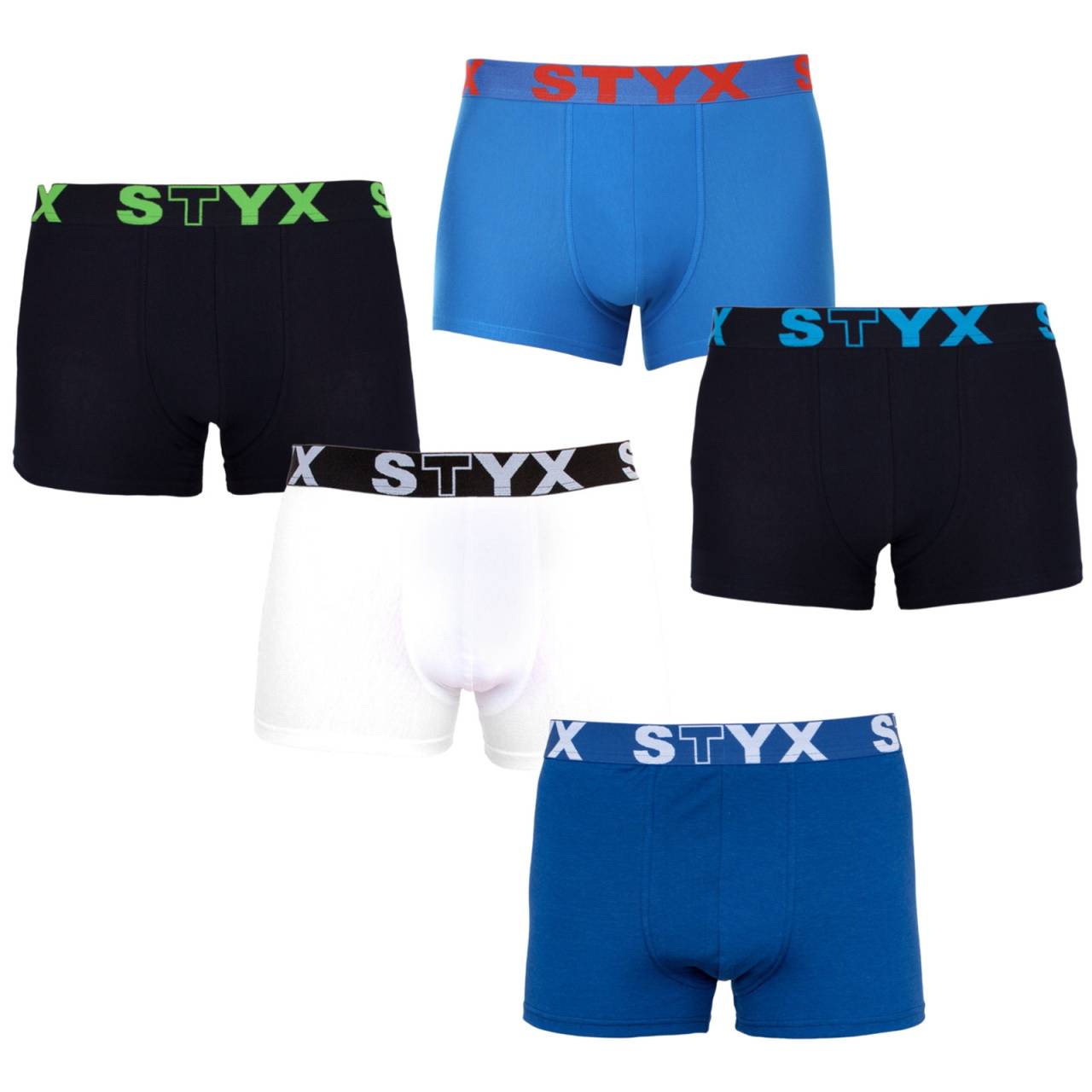 5PACK muške bokserice Styx višebojna sportska guma oversize (5R9612817) 4XL.
Priuštite si udobnost koja traje cijeli danuz Styx muške bokserice u klasičnim bojama.
Kvalitetan materijal za maksimalnu udobnost
Bokserice su izrađene od vrhunske mješavine pamuka i sintetičkih vlakana.
Praktičan dizajn i češka preciznost
Styx bokserice imaju kraće gaćicekoje se nigdje ne kotrljaju i omogućuju maksimalnu slobodu kretanja.
Zašto odabrati Styx bokserice

Češka kvaliteta: Dizajniran i proizveden u Češkoj, što jamči vrhunsku kvalitetu izrade.
Premium materijali: Kombinacija pamuka, modala i elastina za maksimalnu udobnost.
Univerzalni dizajn: Kraće hlače i elegantna sportska guma za svaku priliku.

Donje rublje Styx jedno je od najpopularnijih
Češki brend Styx među kupcima je poznat ponajviše po kratkim hlačama sa svježim uzorcima upečatljivih boja.
Kako pravilno njegovati svoje Styx bokserice?

Pranje: Perite na 30°C s blagim deterdžentom kako bi materijal ostao mekan i ugodan.
Sušenje: Ne preporučuje se sušilica, sušite bokserice na zraku kako bi zadržale oblik.
Peglanje: Ako je potrebno, glačajte na niskoj temperaturi kako bi materijal ostao mekan.

Savjet: Postanite stručnjak za održavanje donjeg rublja zahvaljujući savjetima u našem članku i pružite svojim omiljenim komadima njegu koju zaslužuju.