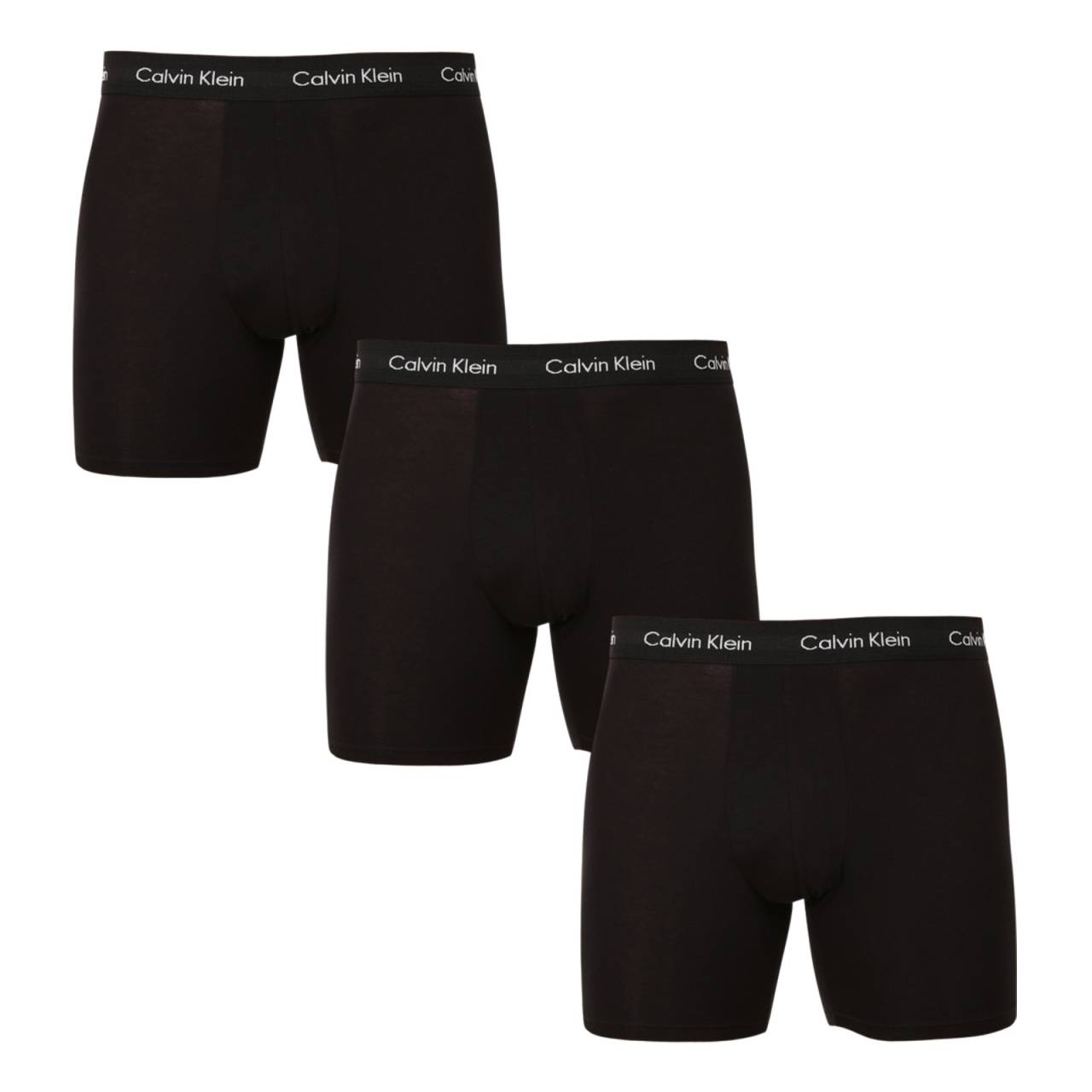 3PACK Moške boksarice Calvin Klein črne (NB1770A-XWB) S.
Uživajte v popolnem udobju in razkošju z moškimi boksericami Calvin Klein.
Kakovosten material za celodnevno udobje
Bokserice so izdelane iz vrhunske mešanice bombaža in elastana.
Elegantna zasnova in praktičen rez
Tkana guma s kontrastnim logotipom Calvin Klein ustvarja eleganten in brezčasen videz.
Zakaj vam bodo všeč bokserice Calvin Klein

Premium material: Kombinacija bombaža in elastana zagotavlja mehkobo, zračnost in prožnost za maksimalno udobje skozi ves dan.


Elegantna zasnova: Ikonični izvezeni logotip Calvin Klein daje boksericam eleganten videz, primeren za vsako priložnost.


Praktični rez: Daljše noge in prilagodljiv kroj zagotavljajo dodatno udobje in svobodo gibanja ter so idealne za vsakdanje nošenje, delo in prosti čas.

Spodnje perilo Calvin Klein obožujejo ljudje po vsem svetu
Moško spodnje perilo Calvin Klein je ena od stalnic modne industrije.
Kako skrbeti za boksarice Calvin Klein
Če želite zagotoviti, da bodo vaše nove bokserice čim dlje ohranile svoj videz in kakovost, upoštevajte te preproste smernice:

Pralnica: Temperatura peresa je največ 30 °C.


Sušenje:  Sušenje v sušilnem stroju ni priporočljivo - najboljša možnost je sušenje na zraku.


Likanje: Bokserjev ni treba likati, kar vam prihrani čas in težave.

Nasvet: Iskanje najljubšega spodnjega perila je lahko dolga pot, zato želimo, da bi vaši najljubši kosi zdržali dolgo časa.