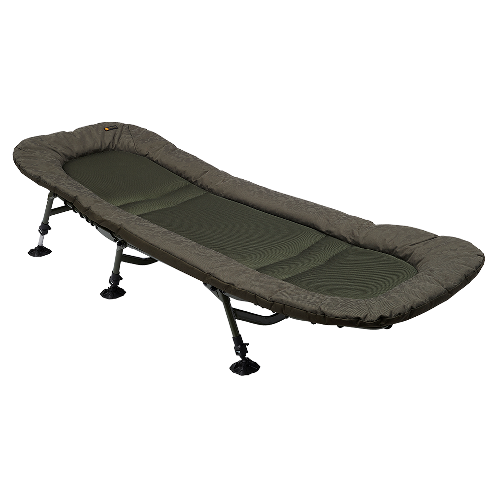 Prologic lehátko inspire lite pro 6 leg bedchair.
 • Plochý profil • Plochý skladací systém s dvojitým sklopením • Priedušný materiál Mimicry Camo Patter (MCP) • Priedušná stredná časť Air-Tex • Nastaviteľné nohy • Otočné pätky proti zaboreniu • Výška: 35-50cm