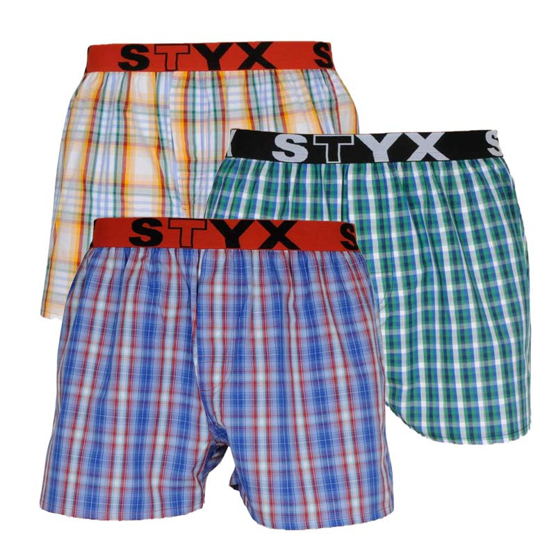 3PACK pánske trenky Styx športová guma viacfarebné (B1051013) XXL, trenírky.
Farebné bavlnené šortky pre každodenné pohodlie
Pánske šortky Styx sú vyrobené zo 100 % bavlny.
Česká značka Styx ponúka zábavu a prvotriednu kvalitu
Spodná bielizeň Styx je obľúbená najmä u tých, pre ktorých je dôležitá osobnosť.