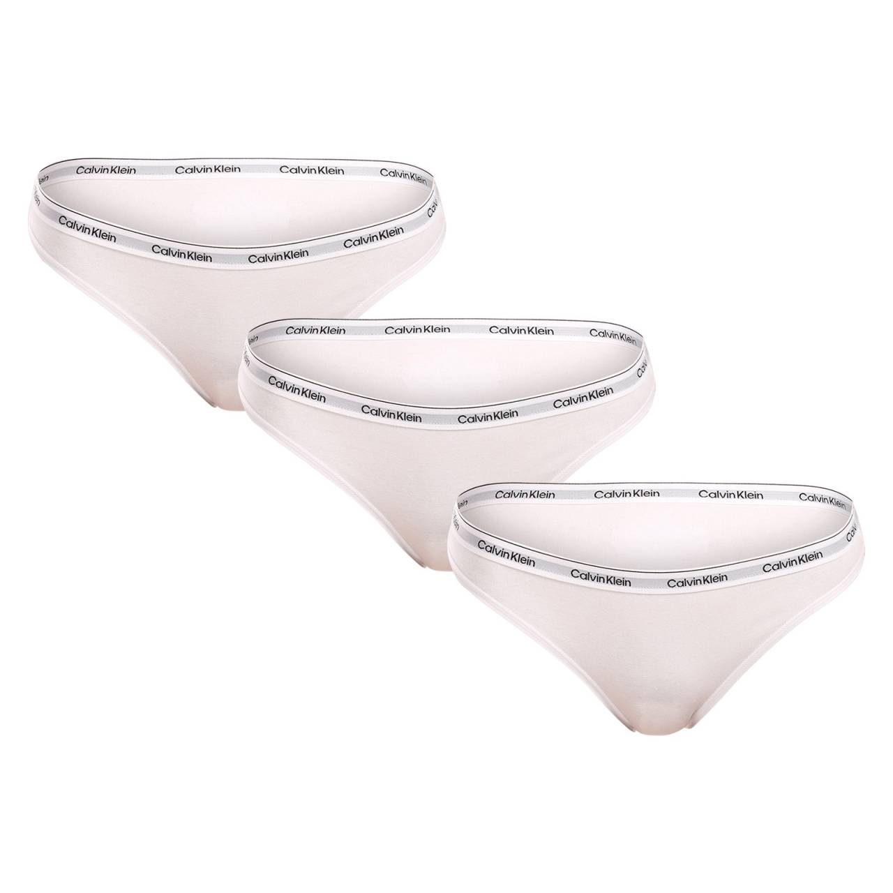 3PACK Dames slip Calvin Klein wit (QD5207E-100) S.
Voeg een vleugje luxe en exclusiviteit toe aan je garderobe met Calvin Klein damesbroeken in een eenvoudig kleurenschema.
Eersteklas materiaal voor de hele dag comfort
Calvin Klein slips zijn gemaakt van een kwaliteitsmix van katoen en elastaan en bieden zachtheid, ademend vermogen en een huid die de hele dag aanvoelt.
Elegant ontwerp en praktische snit
Het geweven elastiek met het iconische logo voegt een luxe touch toe.
Waarom een Calvin Klein slipje?

Eersteklas materiaal voor ultiem comfort en een perfecte pasvorm.


Tijdloos ontwerp met iconisch geweven rubber.


Een geweldige keuze voor dagelijks gebruik en speciale gelegenheden.

Calvin Klein ondergoed is geliefd bij mensen over de hele wereld
Het uitzonderlijke Calvin Klein ondergoed is een van de paradepaardjes van de mode-industrie.
Hoe verzorg je een Calvin Klein slipje?
Volg deze eenvoudige stappen om kwaliteit en comfort te behouden:

Wasgoed: Per tot een maximumtemperatuur van 30 °C.


Drogen: Je kunt de slips op een laag pitje in de droger drogen of uit direct zonlicht aan de lucht drogen om de kleuren intens te houden.


Strijken: Strijken is niet nodig, wat je tijd bespaart.

Tip: Je favoriete ondergoed vinden kan een lange weg zijn, dus we willen dat je favoriete stukken lang meegaan.