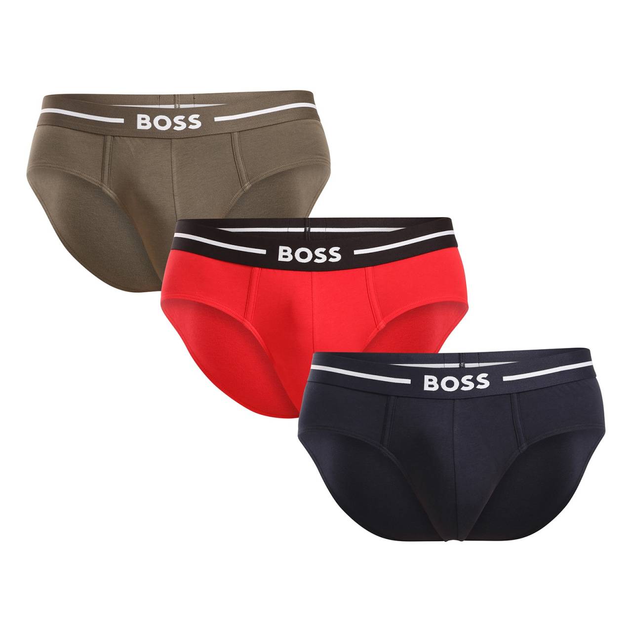 3PACK pánske slipy BOSS viacfarebné (50517808 976) XXL.
Tieto parádne slipy od skvelej značky Boss potešia všetkých mužov!
Príjemný materiál s mäkkými lemami perfektne sedí na tele.