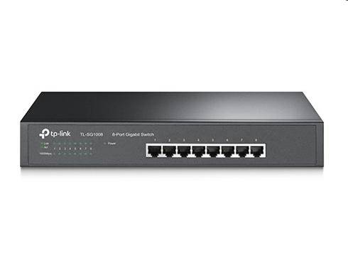 tp-link TL-SG1008, 8 port Gigabit Desktop/Rack Switch, 8x 10/100/1000M RJ45 ports, 13