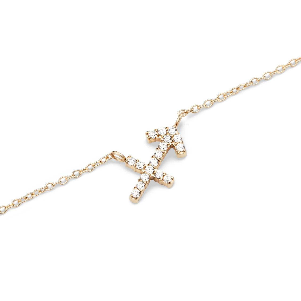 Daniel Wellington Štýlový pozlátený náhrdelník znamenia Strelec Crystal Zodiac DW00400927.