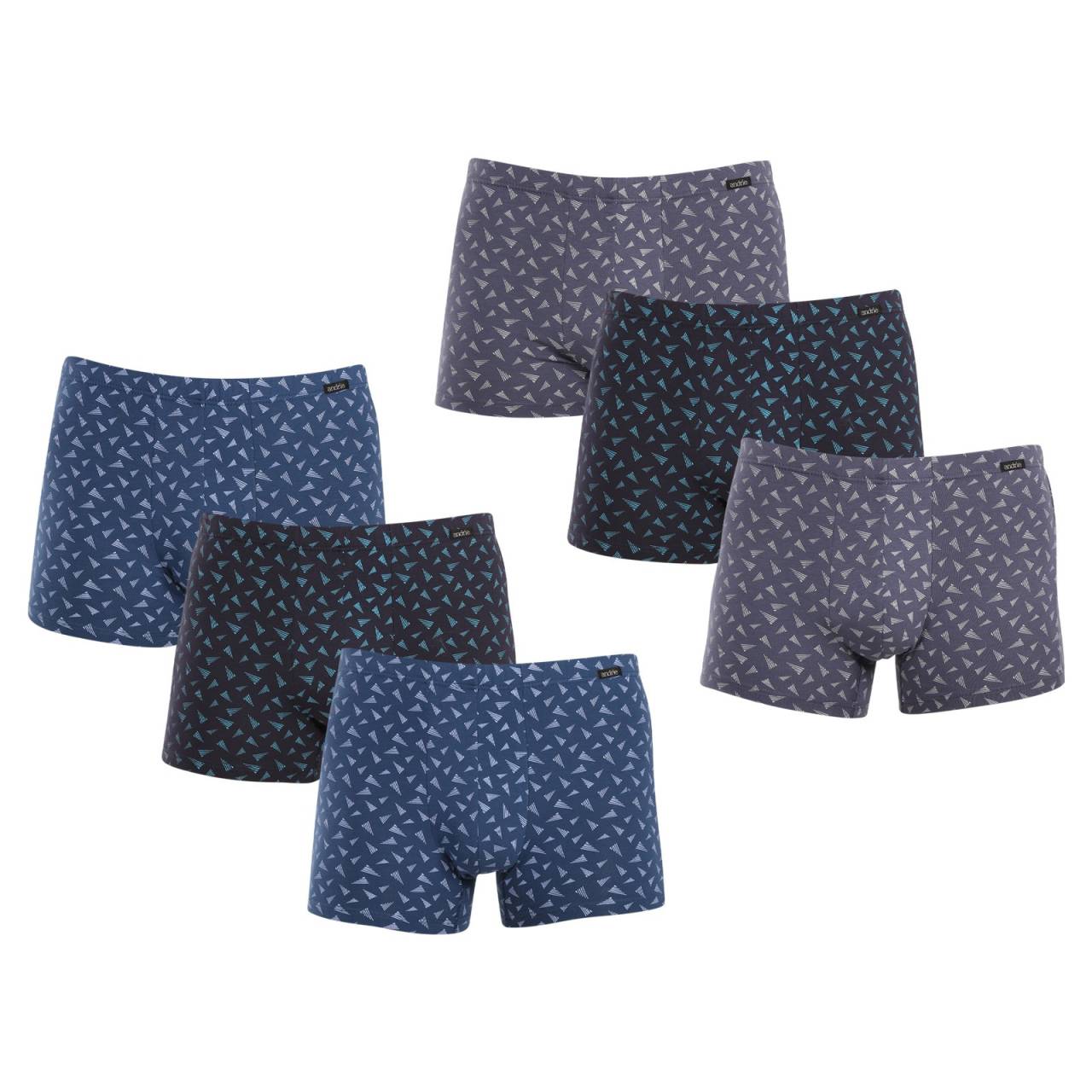 6PACK Herren Klassische Boxershorts Andrie mehrfarbig (PS 5744) XL.
Suchen Sie bequeme und vor allem erschwingliche Boxershorts?
 
Die Andrie Boxershorts sind wegen ihrem bequemen Schnitt sehr beliebt und angenehm zu tragen.
Was das Waschen angeht - waschen Sie die Boxershorts bei maximal 40°C und geben Sie sie nicht in den Trockner, da Sie sie sonst möglicherweise nicht mehr tragen können - siehe die klassische Produktinformation für weitere Informationen.