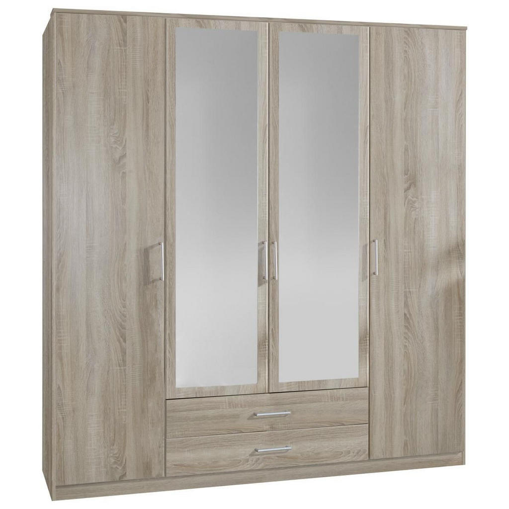 MID.YOU SKRIŇA S OTOČNÝMI DVERAMI, farba duba, 180/199/58 cm.