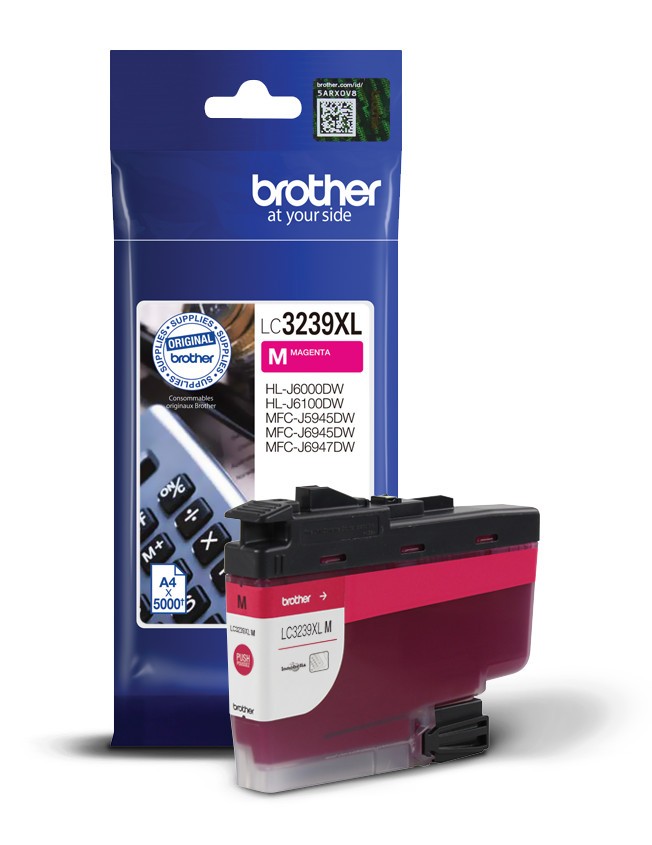 Brother LC-3239XLM purpurová (magenta) originálna cartridge.
Originálna cartridge = záruka priamo od výrobcu tlačiarne
100 % použitie v tlačiarni - spoľahlivá a bezproblémová tlač
Použitím originálnej náplne predlžujete životnosť tlačiarne
Overená špičková kvalita - jasný a čitateľný text, jemná grafika, kvalitnejšie obrázky
Použitie originálnej kazety ponúka rýchly a vysoký výkon a pritom stabilné výsledky = EFEKTÍVNA TLAČ
Jednoduchá inštalácia a údržba
Zabezpečujeme bezplatnú recykláciu originálnych náplní
Garancia Vašej spokojnosti s použitím našej originálnej náplne

Kód výrobcu: LC3239XLM