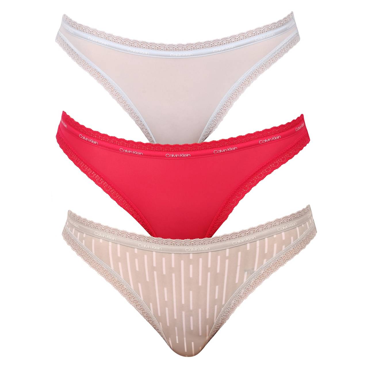 3PACK dámske nohavičky Calvin Klein viacfarebné (QD3804E-6VW) L.
Ste milovníkom kvalitných materiálov a chcete si dopriať dámske pohodlné spodné prádlo?
 
Tieto dámske nohavičky sú jedny z najpredávanejších na našom e-shope a nie je divu - sú moderné, dizajnové, výborne sedie a naviac majú skvelú cenu.
Čo sa týka prania - poďme sa dohodnúť, že ich budete prať len na 30°C a nebudete ich sušiť v sušičke na nízku teplotu, inak by sa mohlo stať, že už nebude možné ich nosiť - viac sa dozviete nižšie v klasických informáciách o produkte.