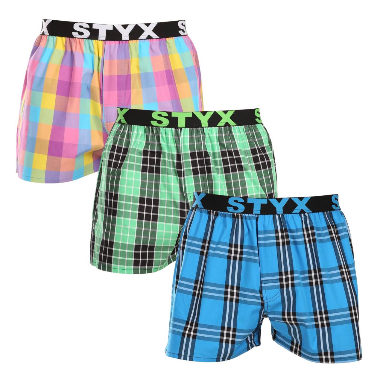 3PACK Caleçons homme Styx sport élastique multicolore (3B102830) M.
Short en coton coloré pour un confort quotidien
Le short Styx pour homme est fabriqué en 100 % coton.
La marque tchèque Styx offre plaisir et qualité supérieure
Les sous-vêtements Styx sont particulièrement appréciés par ceux pour qui l'individualité est importante.