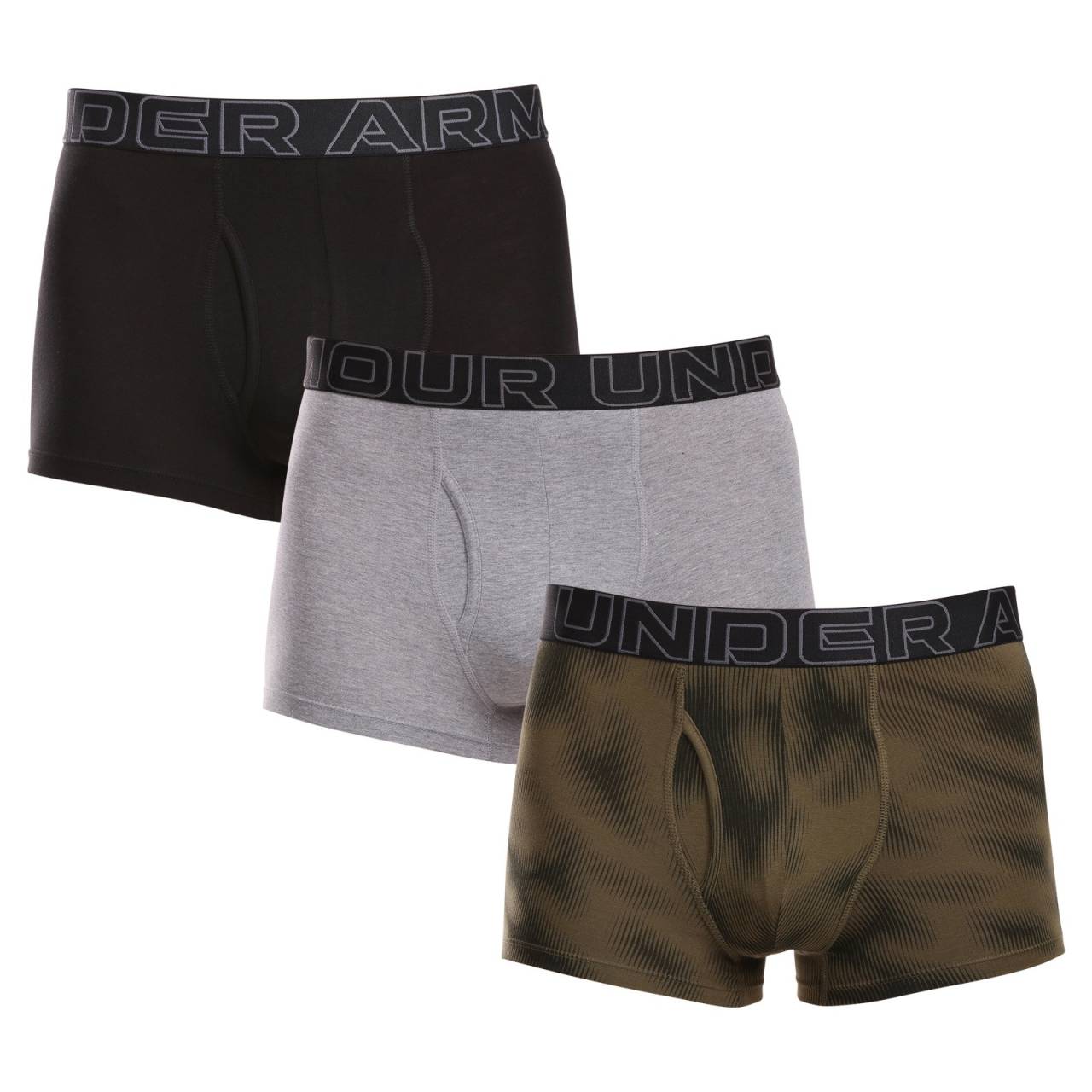 3PACK Boxers para hombre Under Armour multicolor (1383892 390) M.
 
¿Buscas unos calzoncillos de calidad fabricados con un material funcional?
  
La marca Under Armour no necesita una larga presentación, sus materiales son de gran calidad.
 ¿Y la colada?