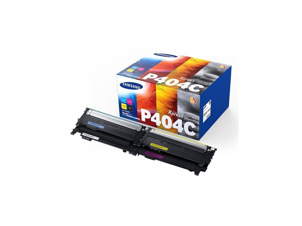 HP SU365A / Samsung CLT-P404C CMYK multipack originálny toner.
Originálny toner = záruka priamo od výrobcu tlačiarne
100 % použitie v tlačiarni - bezproblémové fungovanie s vašou tlačiarňou
Použitím originálnej náplne predlžujete životnosť tlačiarne
Osvedčená špičková kvalita - vysoko kvalitná a spoľahlivá tlač originálnou tlačovou kazetou od prvej do poslednej stránky
Trvalé a profesionálne výsledky tlače - dlhodobá udržateľnosť tlače
Kratšia prodleva pri tlači stránok
Garancia Vašej spokojnosti s použitím našej originálnej náplne
Zabezpečujeme bezplatnú recykláciu originálnych náplní
Zlyhanie náplne v menej ako 1% prípadov
Jednoduchá a rýchla výmena náplne

Kód výrobcu: SU365A