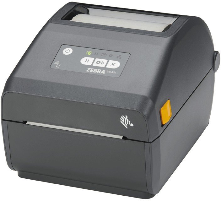Zebra ZD421d ZD4A042-D0EW02EZ DT, 8 dots/mm (203 dpi), label printer, RTC, USB, USB Host, BT, Wi-Fi, grey (Successor GC420t).