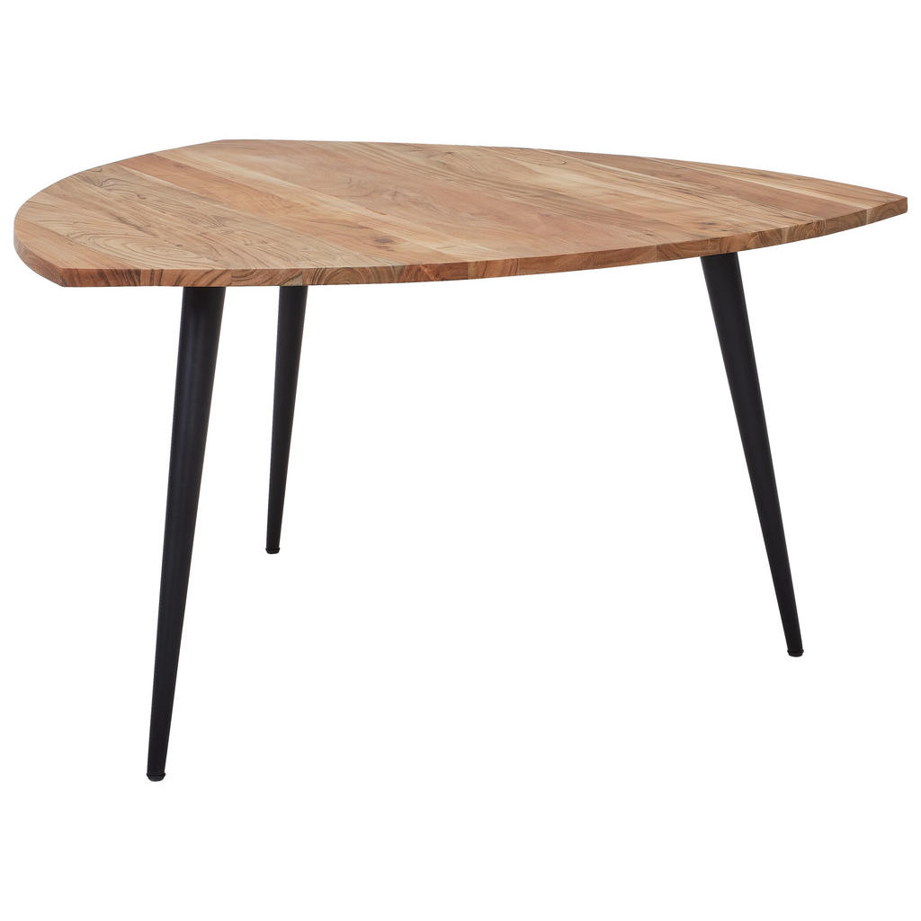 Livetastic JEDÁLENSKÝ STÔL, akácia, čierna, farba akácie, 137/137/76 cm.