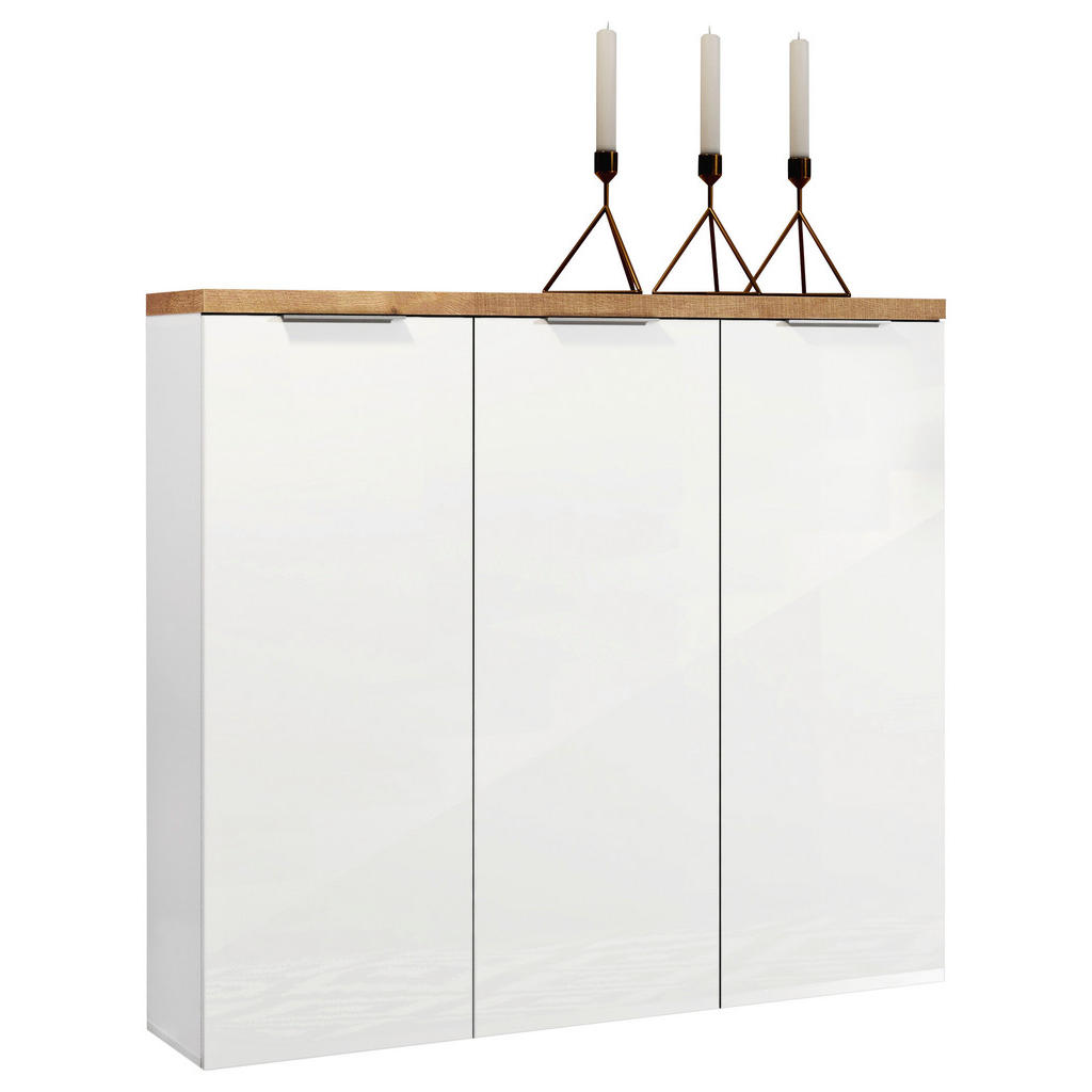 Xora SKRINKA NA TOPÁNKY, biela, farba duba, 120/115/34 cm.