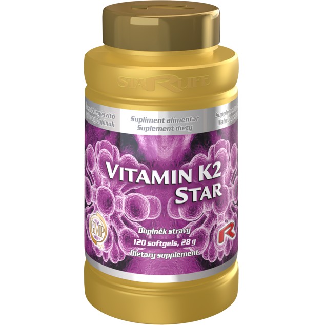 Starlife Vitamín K2 120 tabliet.