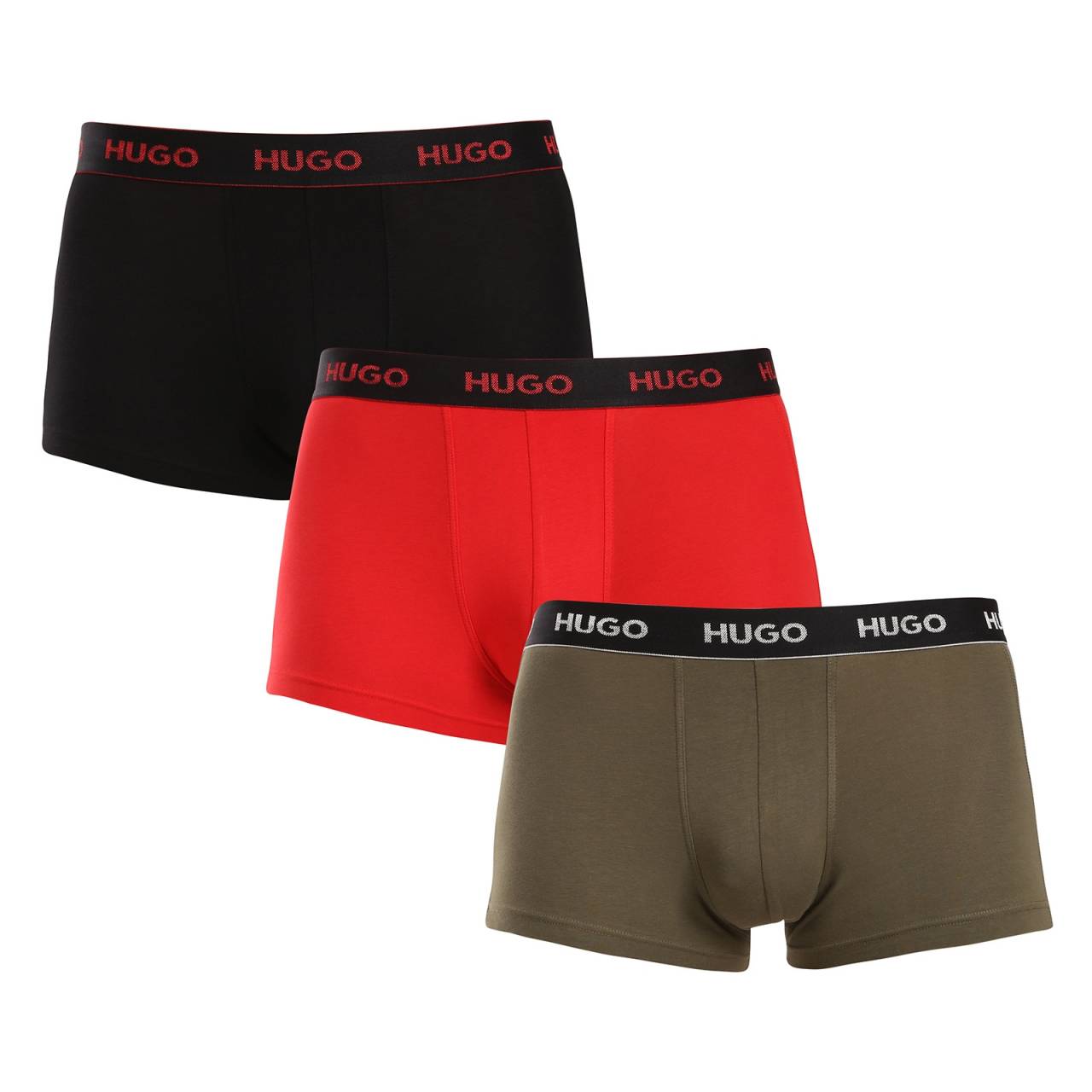 3PACK pánske boxerky HUGO viacfarebné (50517878 985) S, trenky.
Stavte na nadčasovú eleganciu a špičkový komfort s pánskymi boxerkami HUGO.
Materiál, ktorý vám dokonale padne
Kombinácia vysokokvalitnej bavlny s prímesou elastanu zaručuje optimálnu kombináciu pohodlia a pružnosti.
Štýl, ktorý hovorí sám za seba
Striedma farebnosť je vhodná pre všetkých mužov, ktorí nemajú radi módne výstrelky.
Prečo si zamilujete boxerky HUGO

Prvotriedny materiál v kombinácii bavlny a elastanu.
Elegantný dizajn v klasických farbách.
Kratšie nohavičky pre väčšie pohodlie.

Spodná bielizeň Hugo pre milovníkov pohodlia a luxusu
Značka spodnej bielizne Hugo patrí do rodiny odevov Hugo Boss a vyniká kvalitnými materiálmi a precíznym spracovaním.
Ako sa starať o boxerky HUGO
Aby vaše obľúbené boxerky dlho vydržali, odporúčame dodržiavať tieto tipy.

Pranie: Per je pri teplote 40 °C.
Sušenie: Boxerky môžeš sušiť v sušičke na šetrný program.
Žehlenie: Pokiaľ je potrebné, žehli ich naruby pri nižšej teplote.

Tip: Staňte sa expertom na údržbu spodnej bielizne vďaka radám v našom článku a doprajte svojim obľúbeným kúskom starostlivosť, ktorú si zaslúžia.