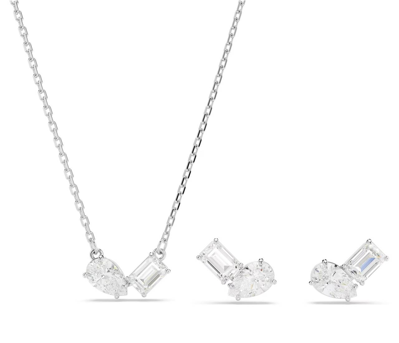 Swarovski Elegantná sada šperkov s kryštálmi Mesmera 5665829 (náušnice, náhrdelník).