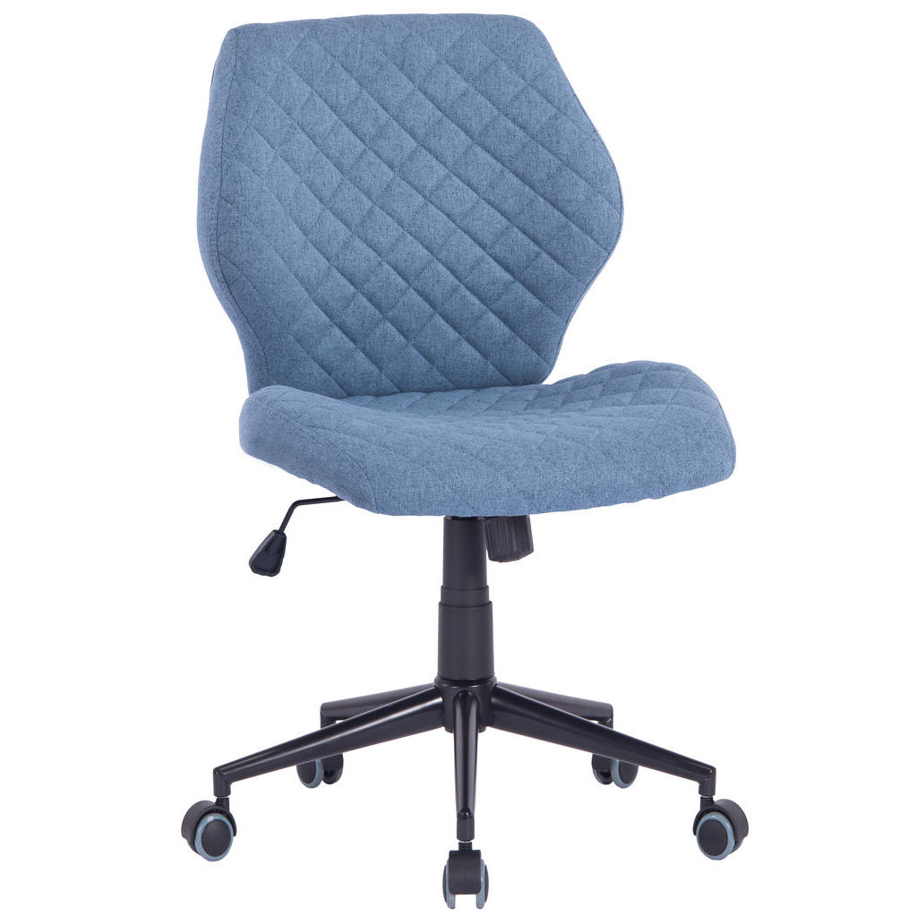 Carryhome OTOČNÁ STOLIČKA, tkaná textília, modrá.