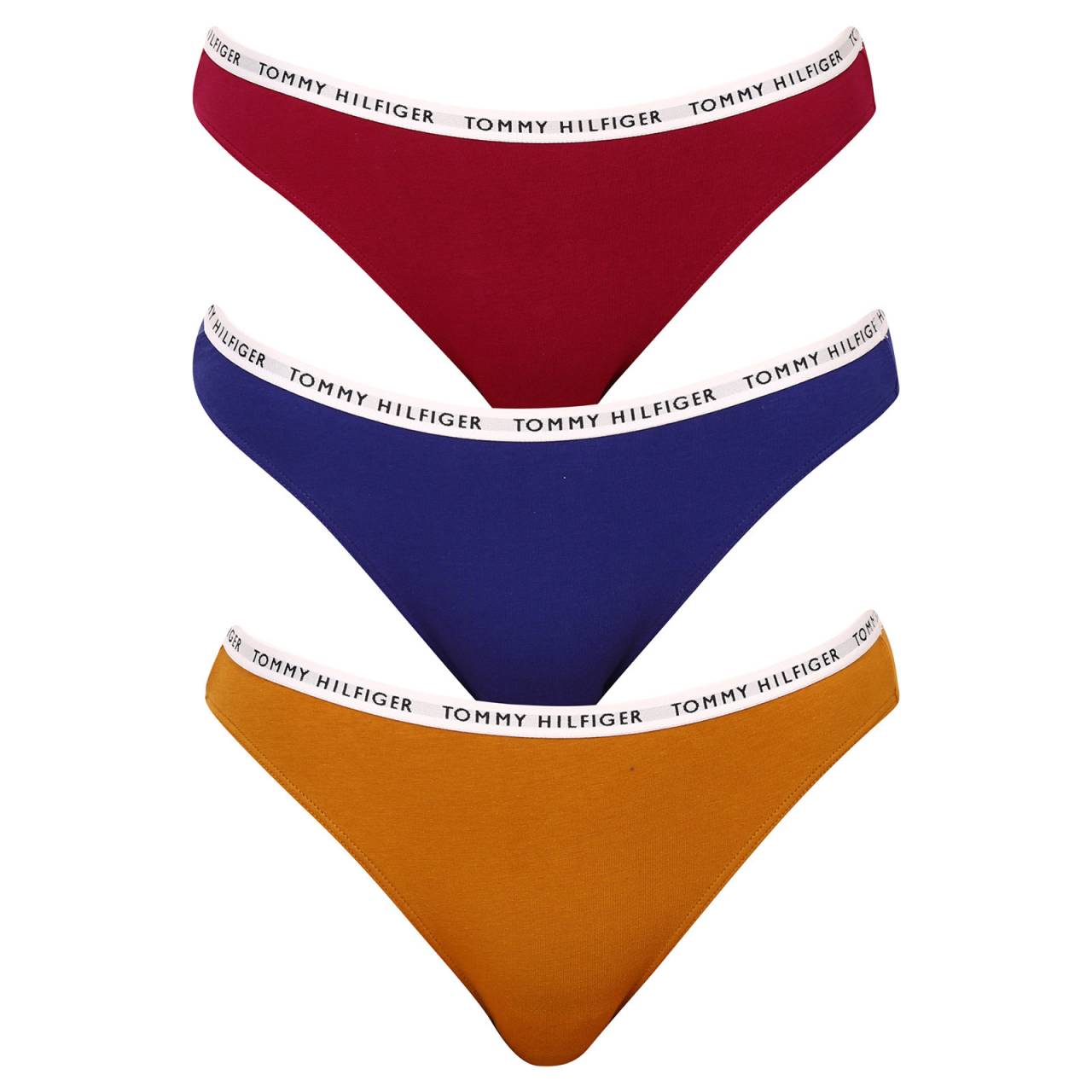 3PACK dámske nohavičky Tommy Hilfiger viacfarebné (UW0UW02828 0XH) L.
Doprajte si pohodlie v ikonickom dizajne, ktorý vám dodá sebavedomie.
Príjemný materiál pre celodenné pohodlie
Základom týchto nohavíc je vysokokvalitná bavlna, ktorá je jemná k pokožke, priedušná a zaručuje pohodlie aj pri celodennom nosení.
Moderný dizajn, ktorý vám pristane
Minimalistický dizajn sa hodí do každého šatníka a zvýrazní váš jedinečný štýl.
Čo si na nohavičkách Tommy Hilfiger zamilujete

Prémiová kvalita od ikonickej značky.
Mäkký, ľahký a elastický materiál.
Štýlový dizajn pre elegantný a športový vzhľad.

Tommy Hilfiger je značka pre všetky moderné ženy
Spodná bielizeň Tommy Hilfiger predstavuje dokonalú harmóniu medzi klasickým a moderným vzhľadom.
Ako sa starať o nohavičky
Aby vaše obľúbené nohavičky vydržali dlho ako nové, odporúčame dodržiavať tieto zásady starostlivosti.

Pranie: Per pri maximálnej teplote 30 °C.
Sušenie: Nesuš v sušičke – mohlo by dôjsť k zrazeniu alebo poškodeniu elastanu.
Žehlenie: Áno, ale len na nízku teplotu a naruby, aby nedošlo k poškodeniu povrchu alebo potlače na gume.

Tip: Vaša obľúbená spodná bielizeň si zaslúži šetrné zaobchádzanie.