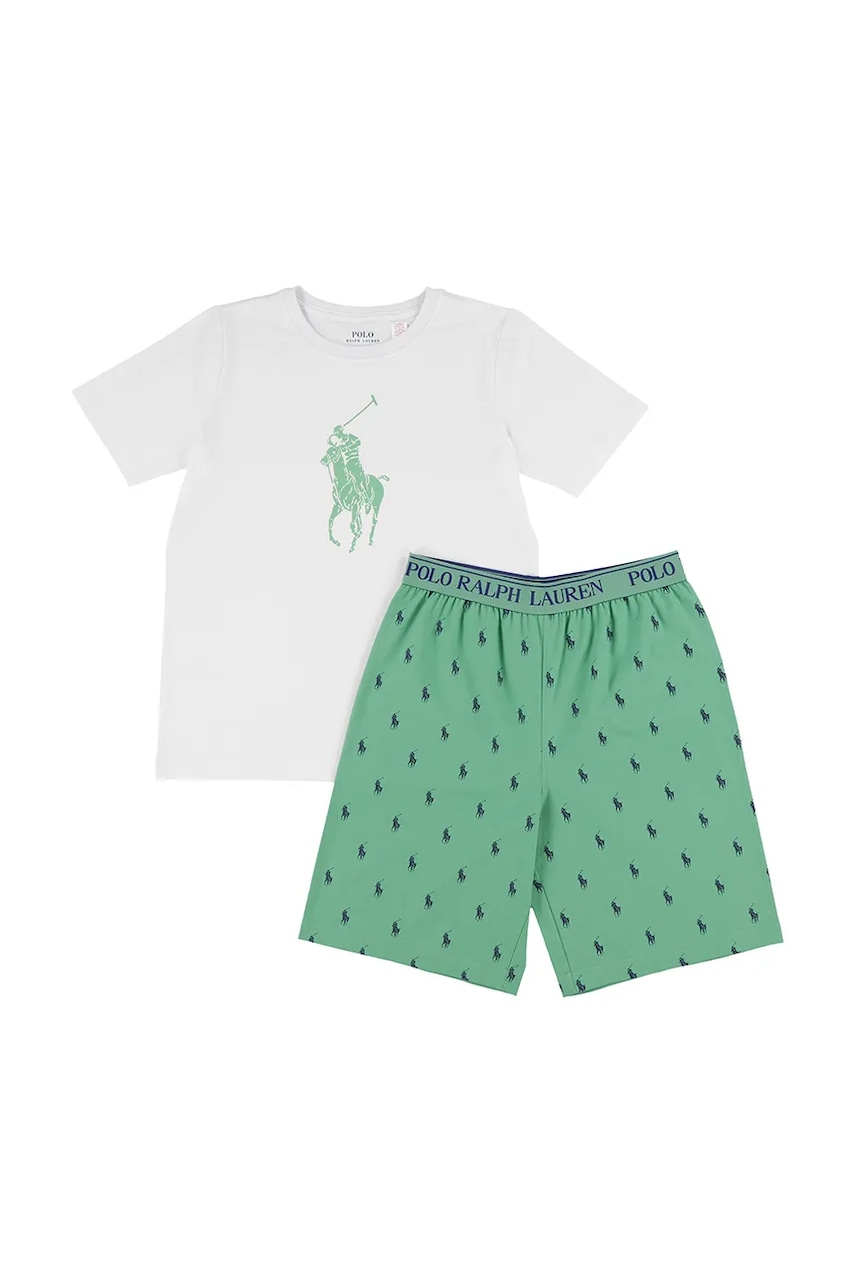 Detské bavlnené pyžamo Polo Ralph Lauren.