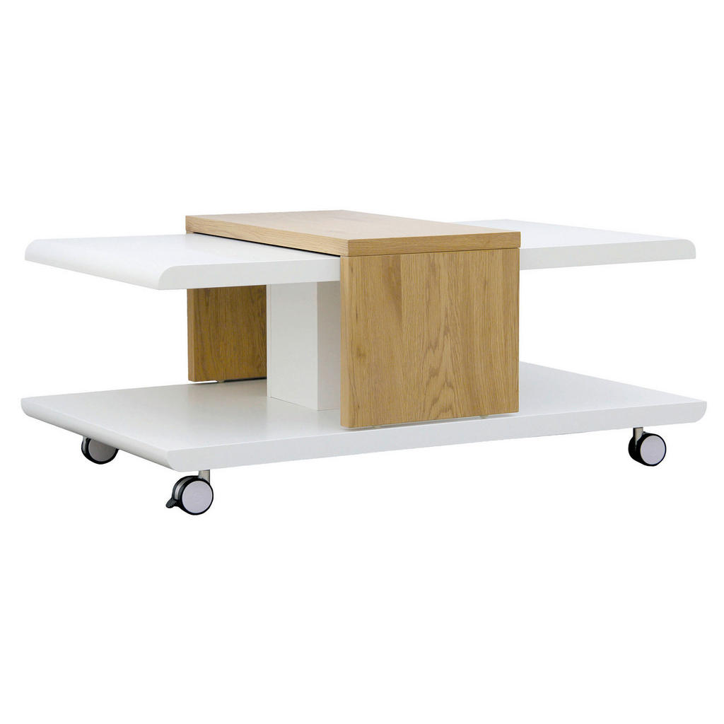 MID.YOU KONFERENČNÝ STOLÍK, biela, divoký dub, kompozitné drevo, 110/66/45 cm.