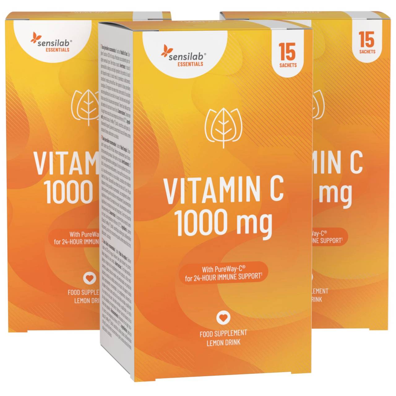 Vitamín C vysoká dávka 1000 mg – Vegan, 45 vrecúšok.