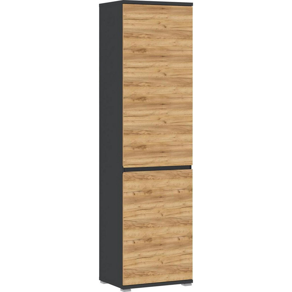 PREDSIEŇOVÁ SKRIŇA, antracitová, farba duba, 54/200/40 cm.
