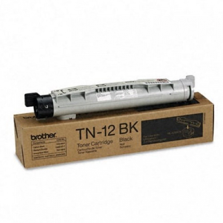 Brother TN-12BK čierný (black) originálný toner.
Originálny toner = záruka priamo od výrobcu tlačiarne
100 % použitie v tlačiarni - bezproblémové fungovanie s vašou tlačiarňou
Použitím originálnej náplne predlžujete životnosť tlačiarne
Osvedčená špičková kvalita - vysoko kvalitná a spoľahlivá tlač originálnou tlačovou kazetou od prvej do poslednej stránky
Trvalé a profesionálne výsledky tlače - dlhodobá udržateľnosť tlače
Kratšia prodleva pri tlači stránok
Garancia Vašej spokojnosti s použitím našej originálnej náplne
Zabezpečujeme bezplatnú recykláciu originálnych náplní
Zlyhanie náplne v menej ako 1% prípadov
Jednoduchá a rýchla výmena náplne

Kód výrobcu: TN12BK