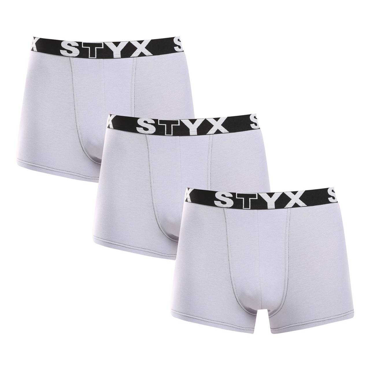 3PACK pánske boxerky Styx športová guma sivé (G10676767) L, trenky.
Doprajte si pohodlie, ktoré vydrží celý deň, s pánskymi boxerkami Styx v klasických farbách.
Kvalitný materiál pre maximálne pohodlie
Boxerky sú vyrobené z prvotriednej zmesi bavlny a umelých vlákien.
Praktický dizajn a česká precíznosť
Boxerky Styx majú kratšie nohavice, ktoré sa nikde nezhrňujú a poskytujú maximálnu voľnosť pohybu.
Prečo si vybrať boxerky Styx

Česká kvalita: navrhnuté a vyrobené v Českej republike, čo zaručuje najvyššiu kvalitu spracovania.
Prémiové materiály: kombinácia bavlny, modalu a elastanu pre maximálne pohodlie.
Univerzálny dizajn: kratšie nohavičky a štýlová športová guma na každú príležitosť.

Spodná bielizeň Styx je jednou z najobľúbenejších
Česká značka Styx je medzi zákazníkmi známa najmä vďaka svojej spodnej bielizni s neotrelými vzormi vo výrazných farbách.
Ako sa mám starať o svoje boxerky Styx?

Perte ich pri teplote 30 °C s jemným pracím prostriedkom, aby bol materiál stále mäkký a príjemný.
Sušenie: Sušička sa neodporúča, boxerky sušte voľne na vzduchu, aby si zachovali svoj tvar.
Žehlenie: V prípade potreby žehlite pri nízkej teplote, aby si materiál zachoval svoju mäkkosť.

Tip: Staňte sa expertom na údržbu spodnej bielizne vďaka tipom v našom článku a doprajte svojim obľúbeným kúskom starostlivosť, ktorú si zaslúžia.