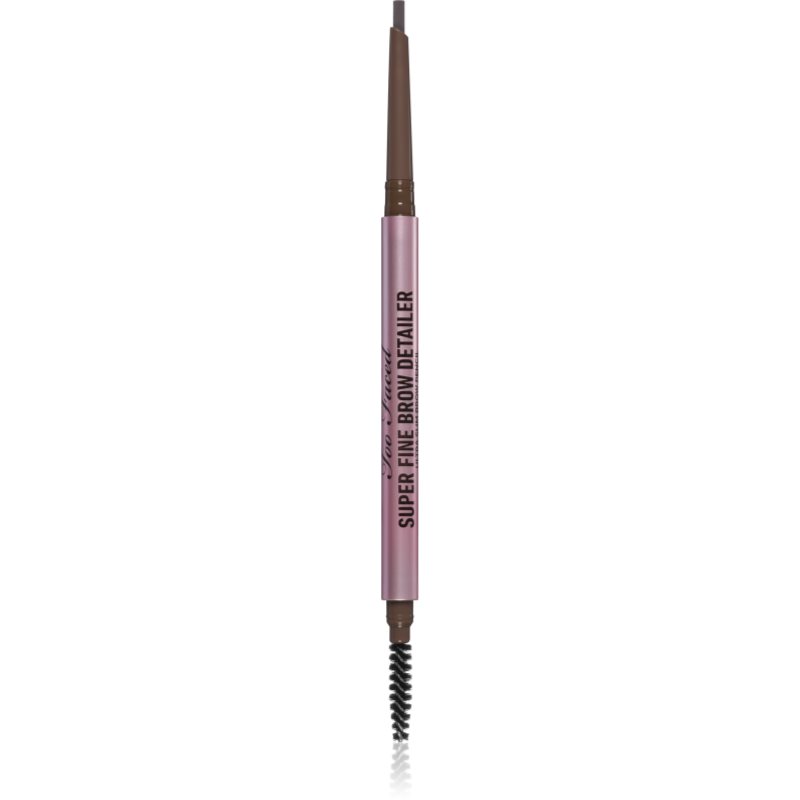 Too Faced Super Fine Brow Detailer Eyebrow Pencil dlhotrvajúca ceruzka na obočie odtieň Dark Brown 0.08 g.