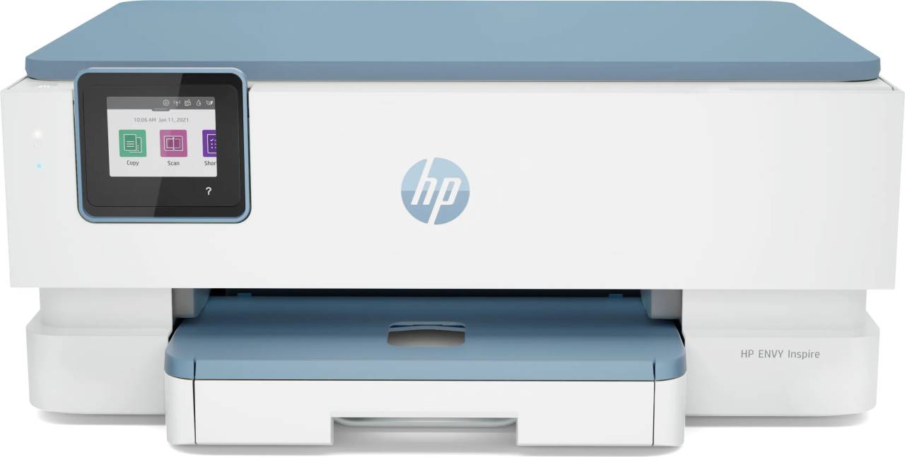 HP ENVY Inspire 7221e 2H2N1B#686 atramentová multifunkcia.

*Farebné výtlačky v realistickej kvalite
*Automatická obojstranná tlač
*Obojstranná tlač fotiek
*Mobilný multitasking
*Udržateľný dizajn
*Vyhradený zásobník na fotopapier pre bezproblémovú tlač
* Termálna atramentová tlačiareň HP
* 6,75 cm (2,65 palca) Kapacitná farebná dotyková obrazovka s grafikou


Formát tlačiarne:  A4
Rozlíšenie [DPI]:  čiernobielo 1 200 x 1 200 dpi, farebne 4 800 x 1 200 dpi
Rýchlosť čiernej tlače [str/min]:  Až 15 str/min (ISO)
Rýchlosť farebnej tlače [str/min]:  Až 10 str/min (ISO)
Tlač prvej strany [sec]:  mono - už za 16 s, farebne - už za 18 s
Max.
Pamäť [MB]: 256 MB pamäte DDR3

Obojstranná tlač:  Automaticky

Kapacita zásobníka [str]: 

*Vstupný zásobník na 125 listov, zásobník na 15 listov fotopapiera
*Výstupný zásobník na 60 listov

Rozhranie: 

*Bezdrôtové pripojenie: Áno, integrované samoopravné dvojpásmové rozhranie Wi-Fi 802.11a/b/g/n/ac
*Štandardná možnosť pripojenia: 1x klient USB 2.0 / Tlačiareň nepodporuje pripojenie USB káblom; 1x Wi-Fi 802.11a/b/g/n/ac, dvojpásmové rozhranie Wi-Fi 2,4/5 GHz, BLE (iba nastavenie)

Tlačové jazyky:  GUI HP PCL 3

Skenér:  Ploché prevedenie
Fax:  Nie

Spotreba [W]:  Až 14 W (tlač)
Spotreba StandBy [W]:  4,9 W
Rozmery:  460 x 383 x 191 mm
Hmotnosť [kg]:  6,91 kg

Podporované operačné systémy:  Windows 11, Windows 10 (32/64bitový), Windows 7 SP1 (32/64bitový), macOS High Sierra v10.13 (alebo novší); Chrome OS (po úvodnom nastavení) (Systémy Windows 8 a 8.1 nie sú podporované)

Obsah balenia: Tlačiareň HP ENVY Inspire 7221e All-in-One; Čierna štartovacia kazeta HP 303 Instant Ink Ready; Trojfarebná štartovacia kazeta HP 303 Instant Ink Ready; Leták s upozornením na atrament; Regulačný leták; Sprievodca nastavením; Referenčná príručka; Úložné puzdro na lesklý a matný fotopapier HP Advanced; Napájací kábel [informácie o množstve atramentu a výťažnosti sú k dispozícii na adrese http://hp.com/go/learnaboutsupplies ]

* USB kábel je potrebné zakúpiť samostatne

Záruka: 24 mesiacov





Tlačiareň s dynamickým zabezpečením
Niektoré tlačiarne HP sú určené na prevádzku iba s kazetami, ktoré majú nový alebo znovu použitý čip HP alebo elektronické obvody.