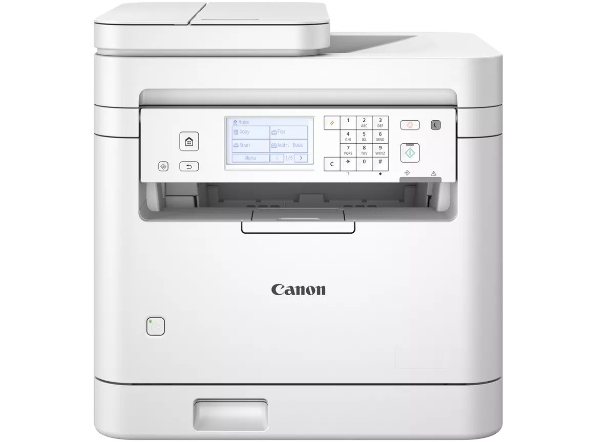 Canon i-SENSYS MF287DW 6354C009 laserová multifunkcia.
Spustite tlač jednoduchým klepnutím vďaka širokej škále možností mobilného pripojenia, vrátane aplikácií AirPrint (Apple), Mopria (Android) a Canon PRINT.Typ: multifunkčné čiernobiele zariadenie
Funkcie: Tlač, kopírovanie, skenovanie a faxovanieTLAČIAREŇTechnológia tlače: Čiernobiela tlač laserovým lúčom
Maximálne rozlíšenie tlače: až 1200 × 1200dpi
Rýchlosť tlače: jednostranne: až 33,2 str./min (A4), obojstranne až 20,9 str./min (A4)
Doba zahrievania: cca 15 sekúnd alebo menej od zapnutia
Doba vytlačenia prvého výtlačku: 5s a menej
Jazyky tlačiarne: UFRII-LT, PCL5e, PCL6
Bezokrajová tlač: nieKOPÍROVANIERýchlosť kopírovania: jednostranne: až 33,2 str./min (A4), obojstranne až 20,9 str./min (A4)
Doba vytlačenia prvej kópie: ADF - cca 8,6 s a menej
Maximálne rozlíšenie: Až 600 × 600 dpi
Obojstranné kopírovanie: automaticky
Viacnásobné kópie: až 999 kópiíSKEN:Rozlíšenie skenovania: Optické: až 600 × 600 dpi; Rozšírené: až 9 600 × 9 600 dpi
Rýchlosť skenovania:Plochý skener:
Jednostranne čiernobielo: 2,7 s/str.
Jednostranne farebne: 3,5 sekundy na stranu (300 × 300 dpi)Automatický podávač dokumentov (ADF):
Jednostranne čiernobielo: 20 obr./min (300 × 600 dpi)
Jednostranne farebne: 15 obr./min (300 × 600 dpi)Farebná hĺbka skenovania: 24 bitov
Maximálna šírka skenovania: 216 mmFAX:Obojstranné faxovanie: Áno (odosielanie a prijímanie)
Sekvenčné vysielanie: Maximálne 114 príjemcov
Rýchlosť modemu: 33,6 kb/s (až 3 s/stranu)
Rozlíšenie: až 200 x 400 dpi
Pamäť faxu: Až 256 stránMANIPULÁCIA S MÉDIAMIVstup papiera:
Zásobník na 250 listov
Automatický podávač dokumentov na 35 listov

Typy médií: Bežný papier, recyklovaný papier, silný papier, klížený papier, štítok, obálkaVŠEOBECNÉPodporované operačné systémy: Windows; macOS; Server; Linux
Rozhranie: USB 2.0 Hi-Speed, 10BASE-T/100BASE-TX, bezdrôtové 802.11b/g/n, bezdrôtové priame pripojeniePracovné zaťaženie: maximálne 50 000 strán za mesiac
Rýchlosť procesora: 1 200 MHz
Pamäť: 256 MB
Displej: Šesťriadkový čiernobiely dotykový displej LCDNapájanie: 220 až 240V (±10%), 50/60Hz (±2Hz)
Spotreba energie:
Pohotovostný režim: približne 3,9 W

Hlučnosť: 70dB alebo menejNáplne:
Tonerová kazeta 072 (1 400 strán)
Tonerová kazeta 072H (4 100 strán)Rozmery (ŠxHxV): 390 mm × 399 mm × 390 mm (so zásobníkmi)
Hmotnosť: cca 13 kgZáruka: 2 roky