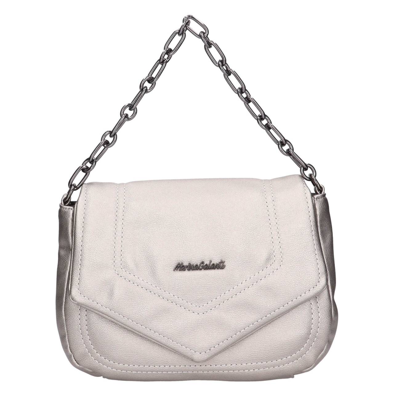 Dámska crossbody kabelka Marina Galanti Isabella - strieborná.