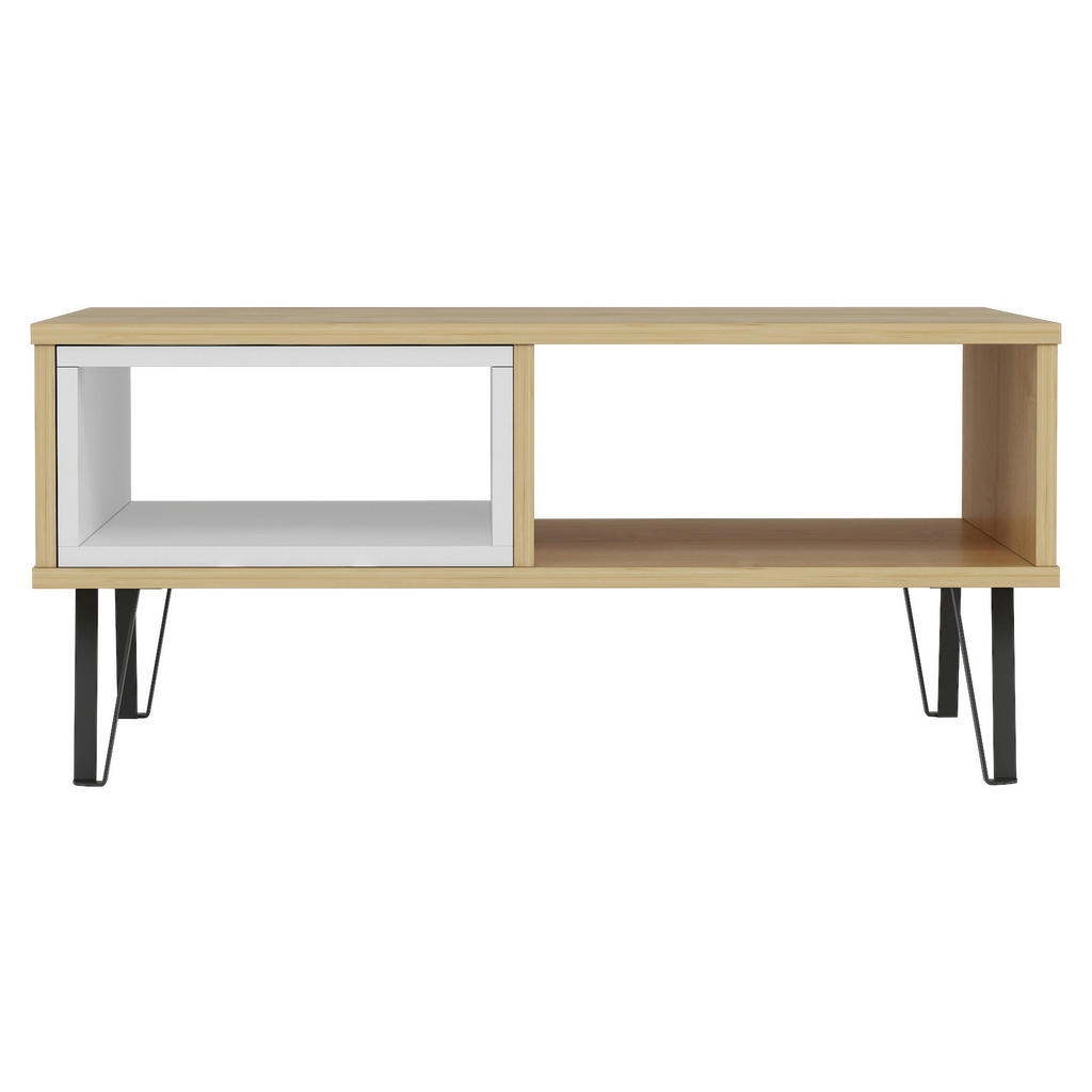 Livetastic KONFERENČNÝ STOLÍK, biela, farba duba, kompozitné drevo, 90/60/41,1 cm.