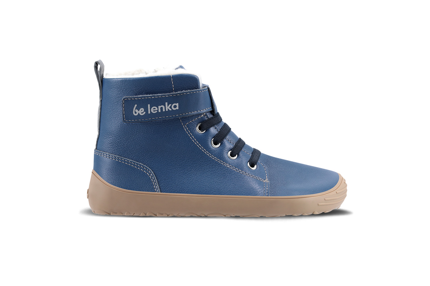 Zapatos de invierno para niño barefoot Be Lenka Winter Kids - Ocean Blue.