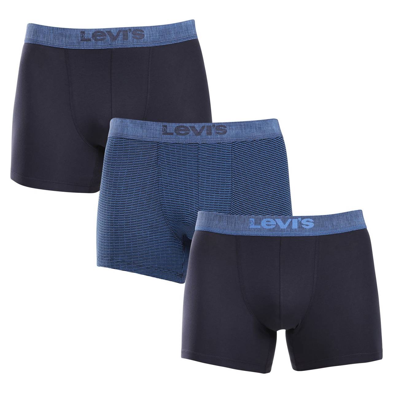 3PACK Boxers para hombre Levis multicolor (701229548 001) M.
¿Buscas unos calzoncillos cómodos y asequibles?
 
Los calzoncillos bóxer Levi's son muy populares por su cómodo ajuste y también son cómodos de llevar.
En cuanto al lavado, lava los calzoncillos bóxer a un máximo de 40 °C y no los metas en la secadora, ya que de lo contrario es posible que no puedas volver a ponértelos.