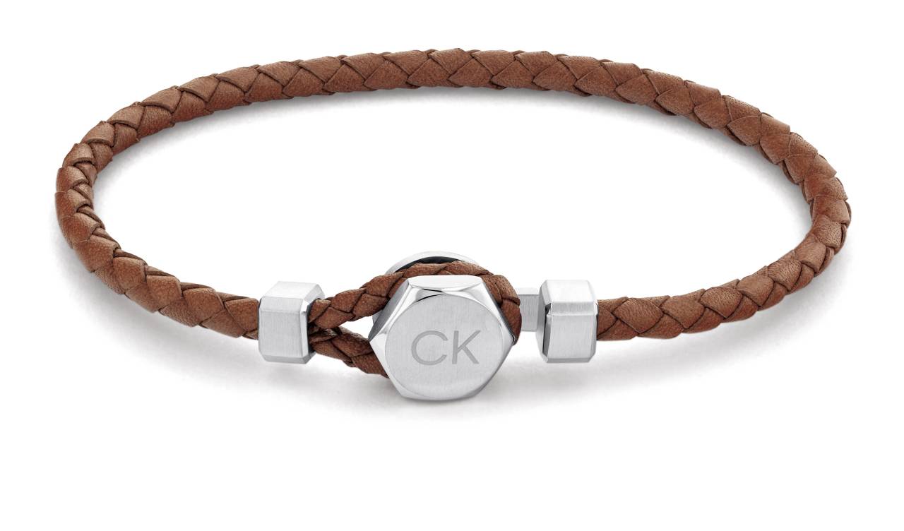 Calvin Klein Elegantný kožený náramok Latch 35000261.