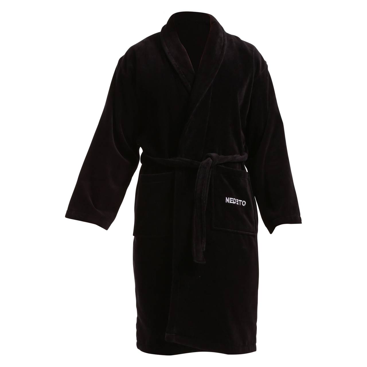 Župan Nedeto čierný (NZ001) L.
Vychutnajte si pocit luxusu a pohodlia s mäkkým županom od spoločnosti Nedeto.
Prírodný materiál pre maximálne pohodlie
Župan je vyrobený zo 100 % bavlny, ktorá je mäkká a príjemná na dotyk a zároveň dokonale absorbuje vlhkosť.
Elegantný dizajn s praktickými detailmi
Tento župan má klasický strih so šálovým golierom a pásom na zaväzovanie, ktorý vám umožní prispôsobiť si ho presne podľa vašich potrieb.
Prečo si vybrať župan Nedeto

Kvalitný materiál: 100 % bavlna pre maximálne pohodlie a savosť.
Elegantný dizajn: klasická farba a praktický strih vhodný na každú príležitosť.
Všestranné použitie: ideálny na domáce pohodlie, do kúpeľov aj ako darček.

Bielizeň Nedeto prináša eleganciu na každý deň.
Nedeto je jednou z našich privátnych značiek a na kvalitu našich boxeriek, nohavičiek, ponožiek, pyžám a županov dáme ruku do ohňa.
Ako sa starať o župan Nedeto?
Aby váš župan zostal dlho v perfektnom stave, odporúčame vám dodržiavať tieto pokyny.

Pranie: Perte pri 30 °C s jemným pracím prostriedkom, aby sa zachovala mäkkosť bavlny.
Sušenie: Neodporúča sa sušiť v bubnovej sušičke - najlepšie je sušenie na vzduchu, aby sa predĺžila životnosť materiálu.
Žehlenie: V prípade potreby môžete župan vyžehliť na nízkej teplote, aby sa zachoval jeho hladký vzhľad.

Tip: Nájsť ten správny kus spodnej bielizne, ktorý vám dokonale padne, môže byť náročné.