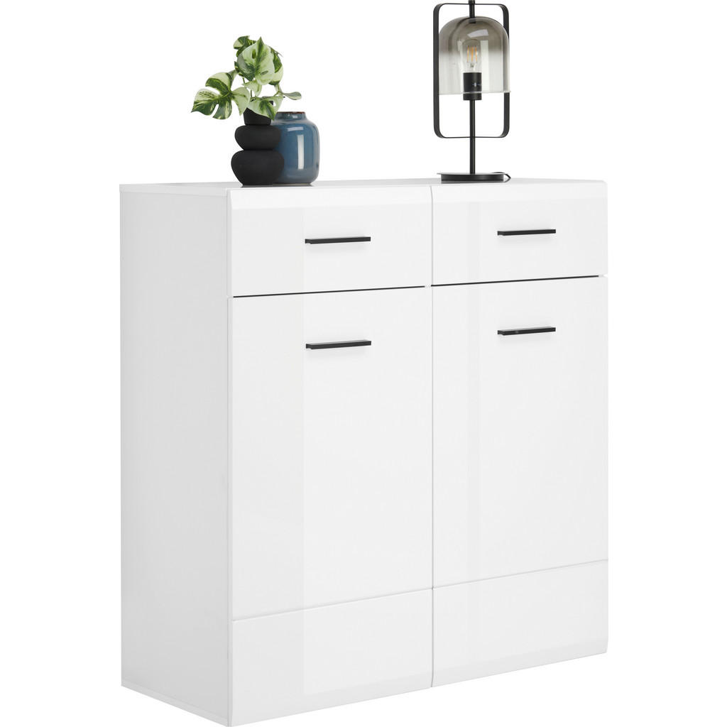 Hom`in SKRINKA NA TOPÁNKY, antracitová, biela, 100/104/42 cm.