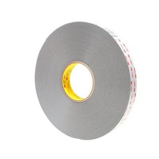 3M VHB 4941-P, 12 mm x 33 m, svetlosivá obojstranná veľmi silná lepiaca akrylová páska, hrúbka 1,1 mm.