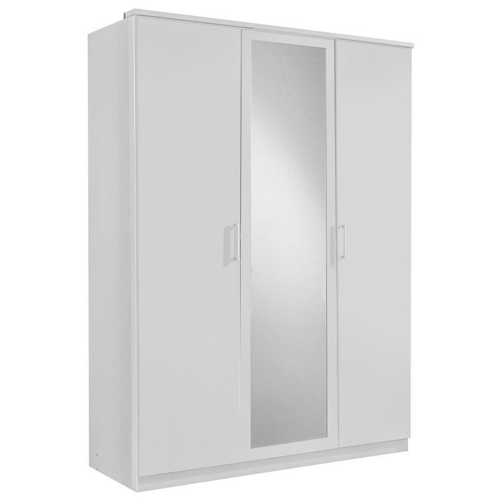 MID.YOU BIELA SKRIŇA SO ZRKADLOM, biela, 135/199/58 cm.