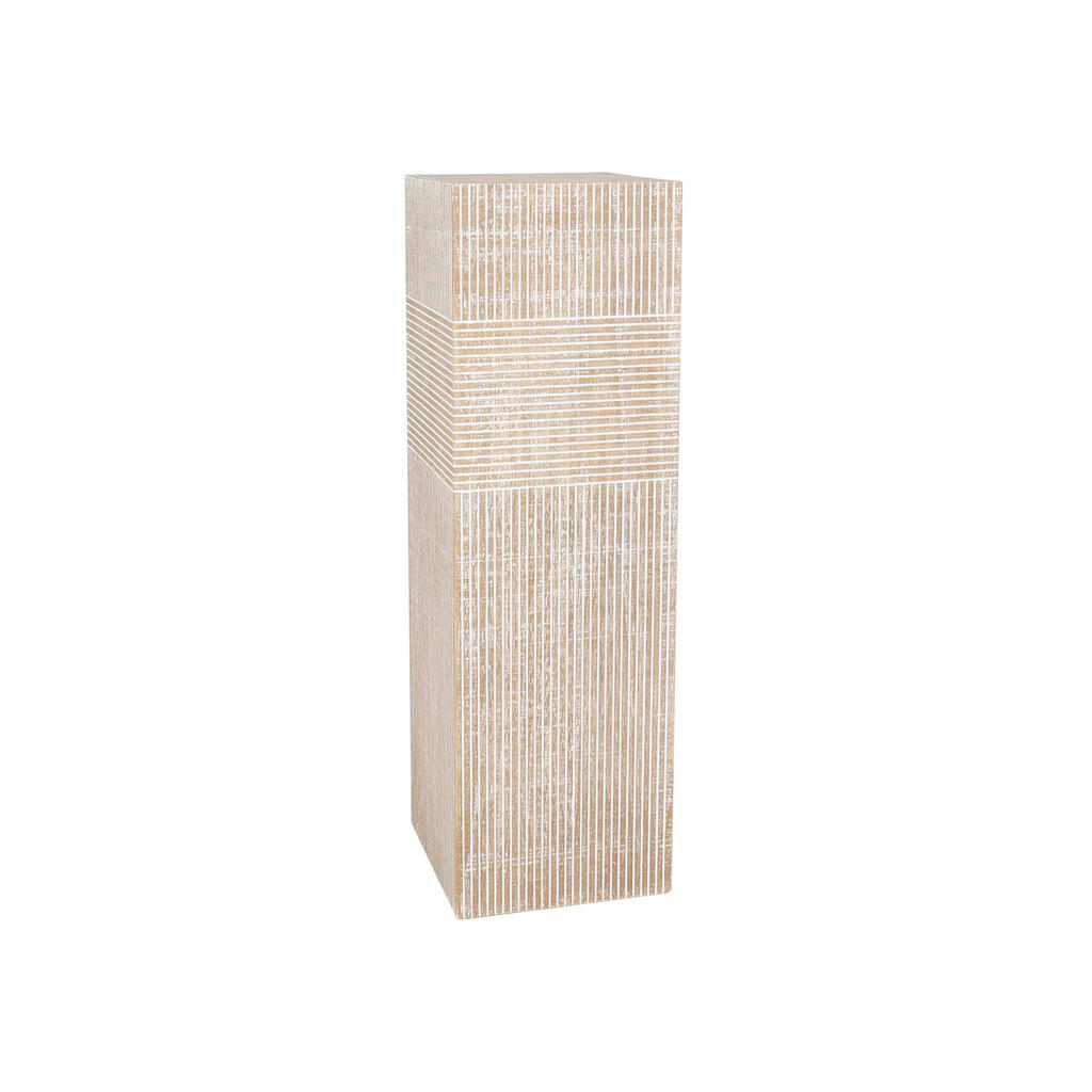 Ambia Home PRÍRUČNÝ STOLÍK, jedľa, prírodná farba, biela.