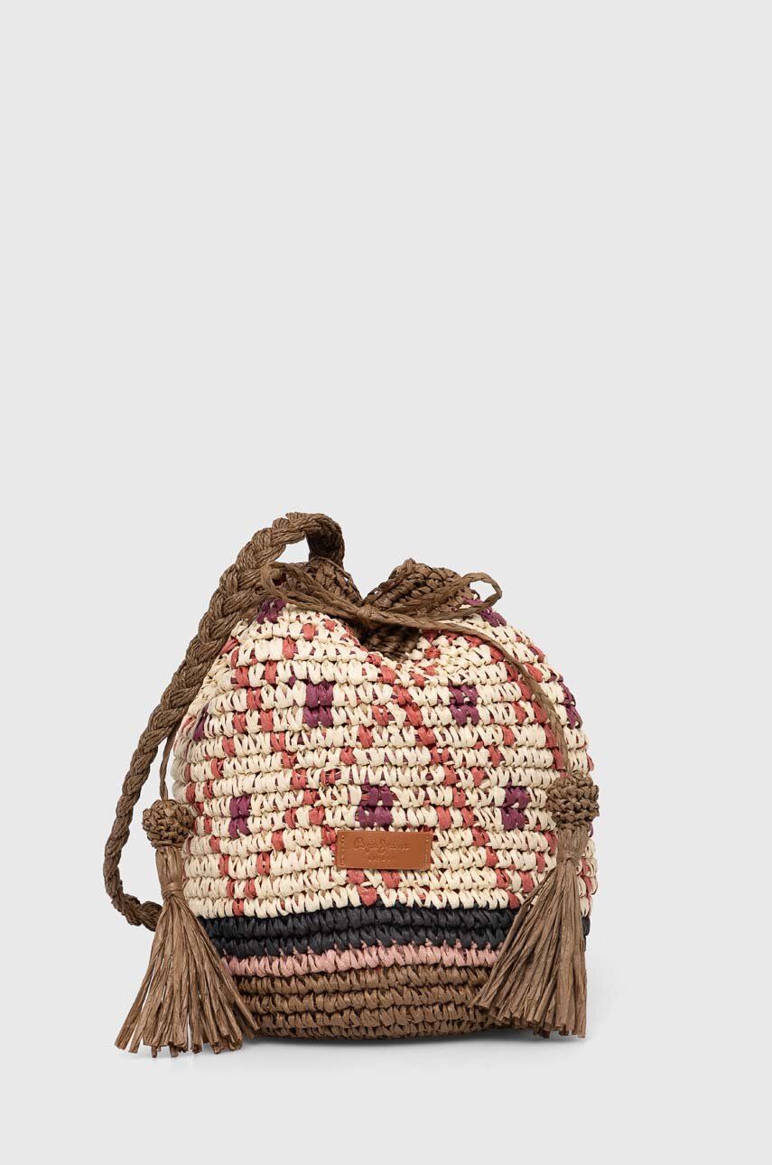 Kabelka Pepe Jeans XIMENA BAG hnedá farba, PL031431.