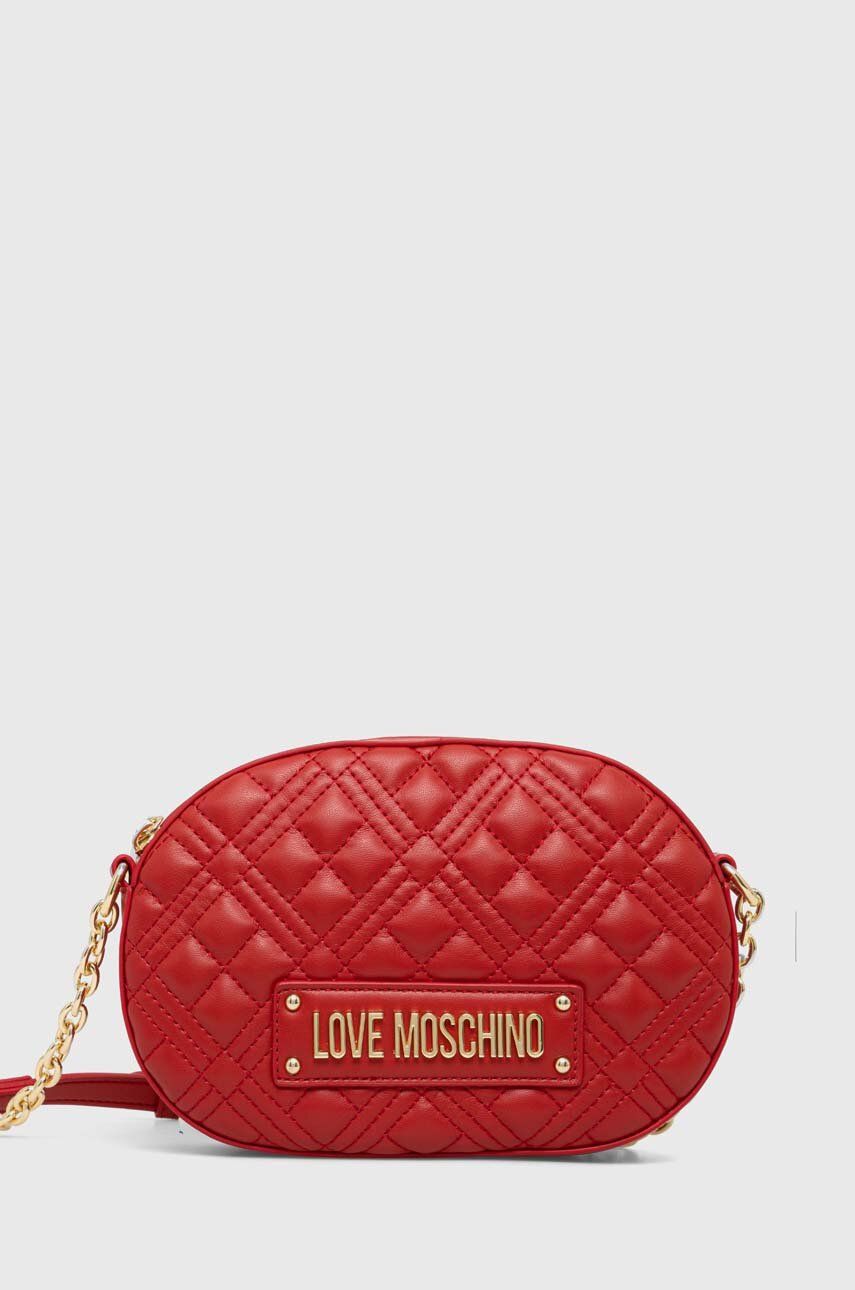 Kabelka Love Moschino červená farba, JC4207PP0CKA0.