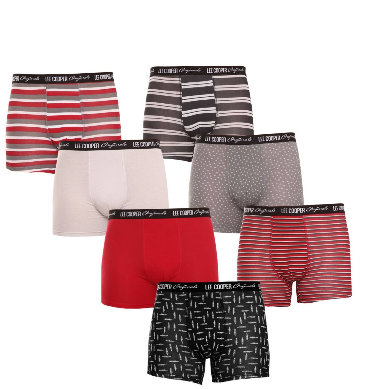 7PACK Herren Klassische Boxershorts Lee Cooper mehrfarbig (LCUBOX7P0109-1769861) 3XL.
Hochwertige Unterwäsche zum günstigen Preis - Lee Cooper Boxershorts
Die Herren-Boxershorts von Lee Cooper überzeugen durch die Qualität der Verarbeitung und das angenehme Material.
Lee Cooper stellt seit über 100 Jahren Qualitätsunterwäsche her.
Herren-Boxershorts und andere Unterwäsche von höchster Qualität finden Sie bei Lee Cooper, einer Marke, die bei Kunden in aller Welt beliebt ist.