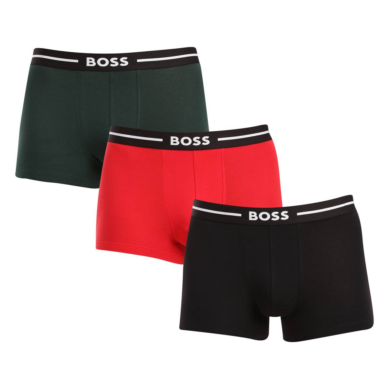 3PACK Boxers para hombre BOSS multicolor (50517833 980) M.
Regálese el máximo confort y un estilo atemporal con los calzoncillos bóxer para hombre de BOSS.
Material de primera calidad para el máximo confort
Los calzoncillos están confeccionados con una mezcla de alta calidad de algodón y elastano, que proporciona la combinación perfecta de suavidad, transpirabilidad y elasticidad.
Diseño estilizado y aspecto elegante
El diseño clásico con un sutil logo de BOSS en la goma tejida confiere a los bóxers un aspecto moderno y sofisticado.
Por qué te encantarán los bóxers BOSS

Algodón de primera calidad: Suave, transpirable y cómodo para el cuerpo.
Cintura elástica con logo de BOSS: Elegante y cómoda.
Bragas más largas: Ideal debajo de un traje y para hacer deporte.
Material flexible: Se adapta perfectamente a tu cuerpo.

A todos los hombres con estilo les encantará la ropa interior de BOSS
La marca BOSS surgió del conocido fabricante de ropa Hugo Boss como una línea de productos para hombres amantes de las prendas de calidad y los looks atemporales.
¿Cómo cuidar sus boxers BOSS?
Para que tus nuevos calzoncillos mantengan su forma y calidad el mayor tiempo posible, te recomendamos que sigas estas pautas:

Lavandería: Lavar a 40°C con colores similares y detergente suave.
Secado: Se pueden secar en secadora a baja temperatura, pero recomendamos el secado al aire libre para una mayor duración.
Planchado: Si es necesario, planchar a fuego lento.

Consejo: Encontrar la prenda interior adecuada que se adapte perfectamente a ti puede ser todo un reto.