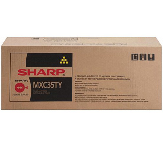 Sharp MX-C35TY žltý (yellow) originálny toner.
Originálny toner = záruka priamo od výrobcu tlačiarne
100 % použitie v tlačiarni - bezproblémové fungovanie s vašou tlačiarňou
Použitím originálnej náplne predlžujete životnosť tlačiarne
Osvedčená špičková kvalita - vysoko kvalitná a spoľahlivá tlač originálnou tlačovou kazetou od prvej do poslednej stránky
Trvalé a profesionálne výsledky tlače - dlhodobá udržateľnosť tlače
Kratšia prodleva pri tlači stránok
Garancia Vašej spokojnosti s použitím našej originálnej náplne
Zabezpečujeme bezplatnú recykláciu originálnych náplní
Zlyhanie náplne v menej ako 1% prípadov
Jednoduchá a rýchla výmena náplne

Kód výrobcu: MXC35TY