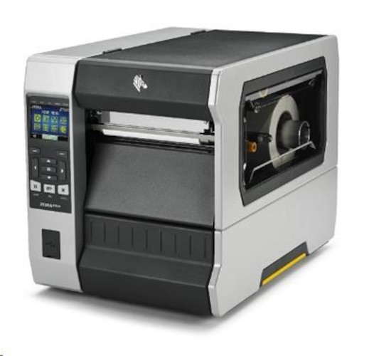 Zebra ZT62062-T2E0100Z ZT620 label printer, 8 dots/mm (203 dpi), peeler, rewind, disp., ZPL, ZPLII, USB, RS232, BT, Ethernet.