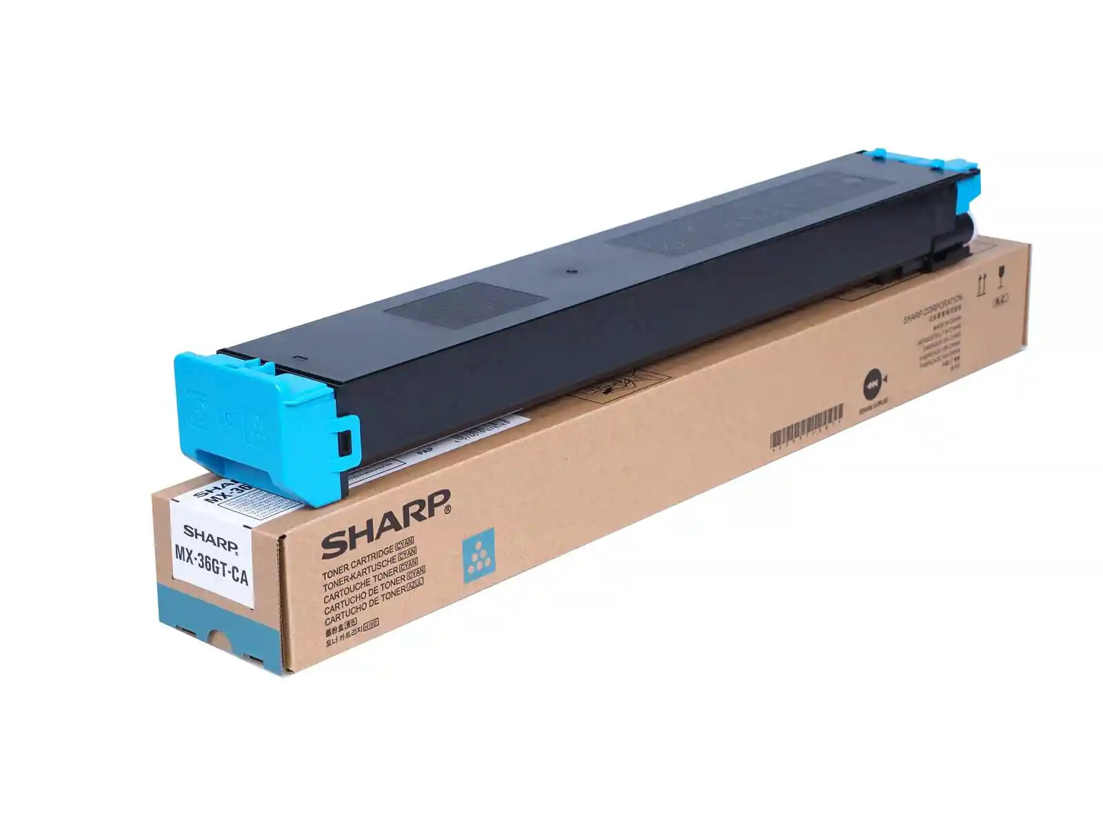 Sharp MX-36GTCA azúrový (cyan) originálny toner.
Prečo kúpiť našu originálnu náplň?
 

Originálny toner = záruka priamo od výrobcu tlačiarne
100% použitie v tlačiarni - bezproblémové fungovanie s vašou tlačiarňou
Použitím originálnej náplne predlžujete životnosť tlačiarne
Osvedčená špičková kvalita - vysokokvalitná a spoľahlivá tlač originálnou tlačovou kazetou od prvej do poslednej stránky
Trvalé a profesionálne výsledky tlače - dlhodobá udržateľnosť tlače
Kratšie zdržanie pri tlači stránok
Garancia Vašej spokojnosti pri použití našej originálnej náplne
Zabezpečujeme bezplatnú recykláciu originálnych náplní
Zlyhanie náplne v menej ako 1% prípadov
Jednoduchá a rýchla výmena náplne

Kód výrobca: MX36GTCA